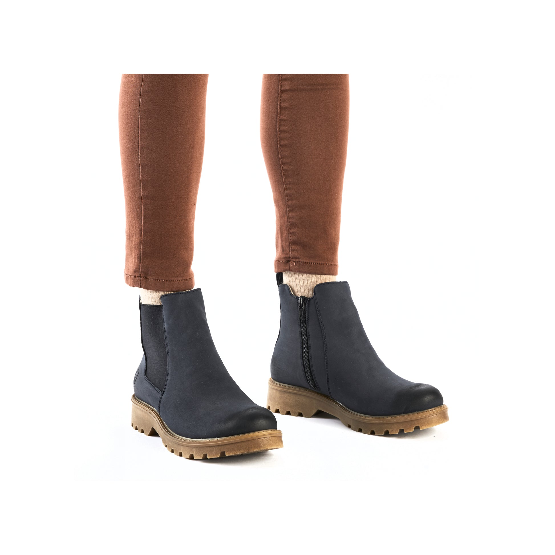 Blue Zip Boots for Women | Rieker 73250-14