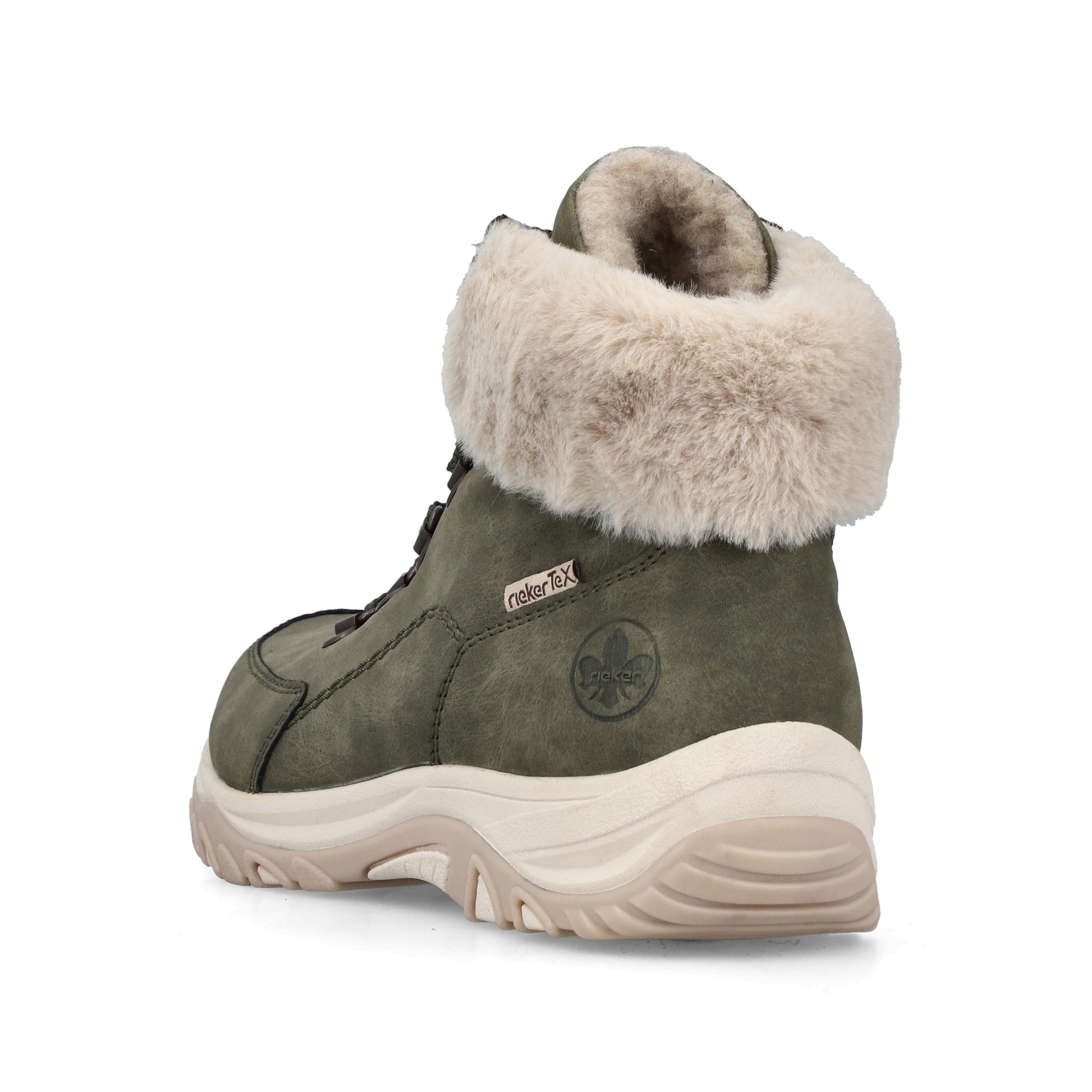 Green Elasticated Boots for Women | Rieker M9610-54