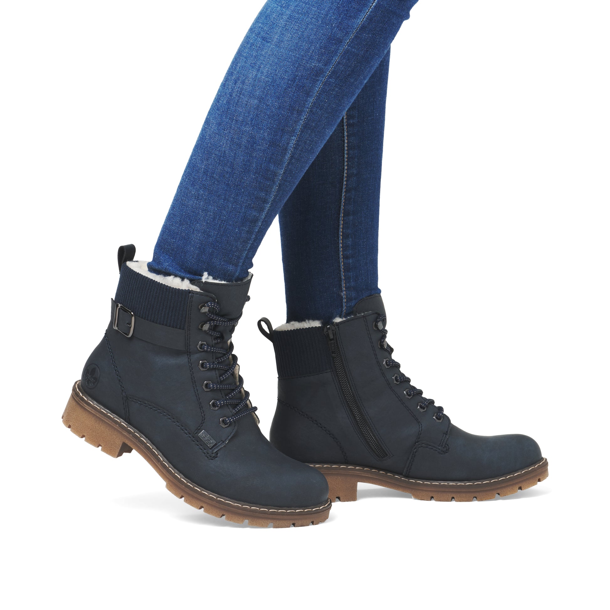 Blue Zip Boots for Women | Rieker Y9102-14