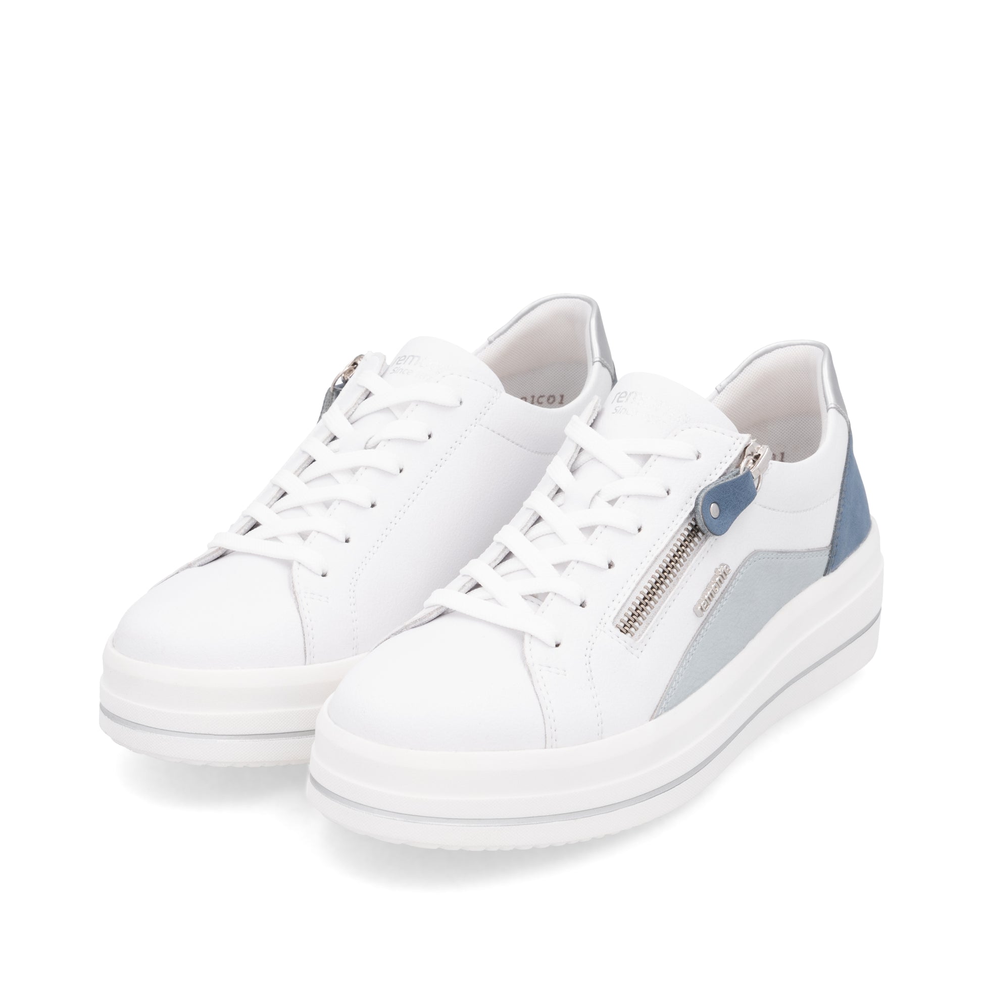 White Zip Shoes for Women | Remonte D1C01-84