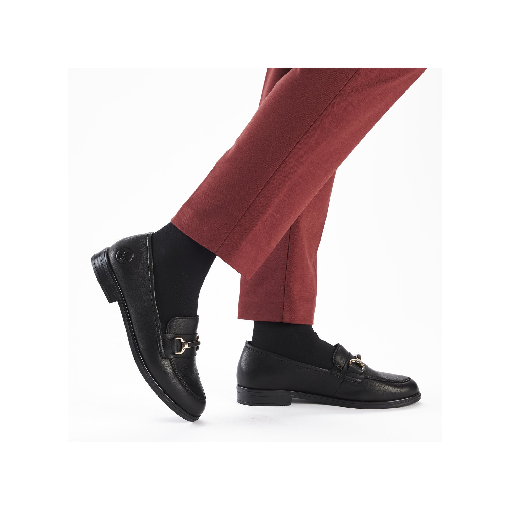 Black Elasticated Shoes for Women | Rieker 46262-01