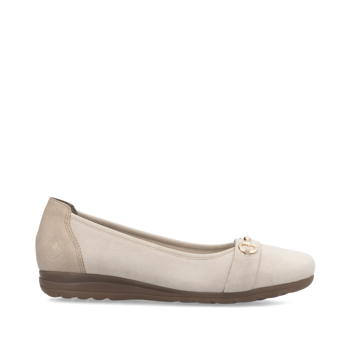Rieker Women's Beige Ballerina Shoe | L9360-60