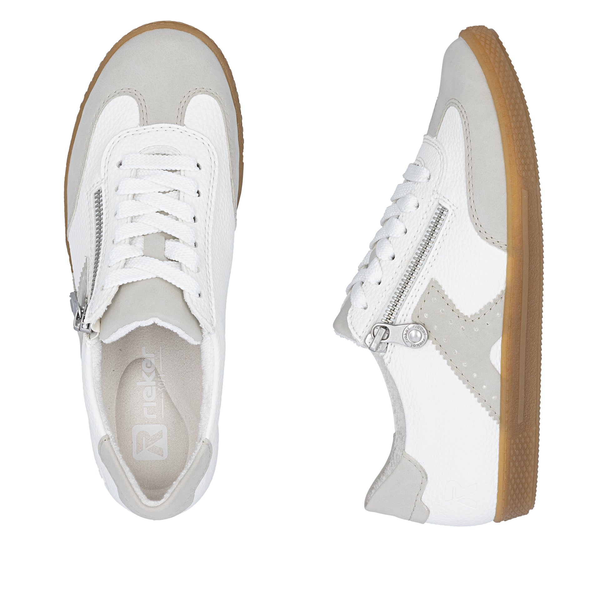White Zip Shoes for Women | Rieker L9700-80