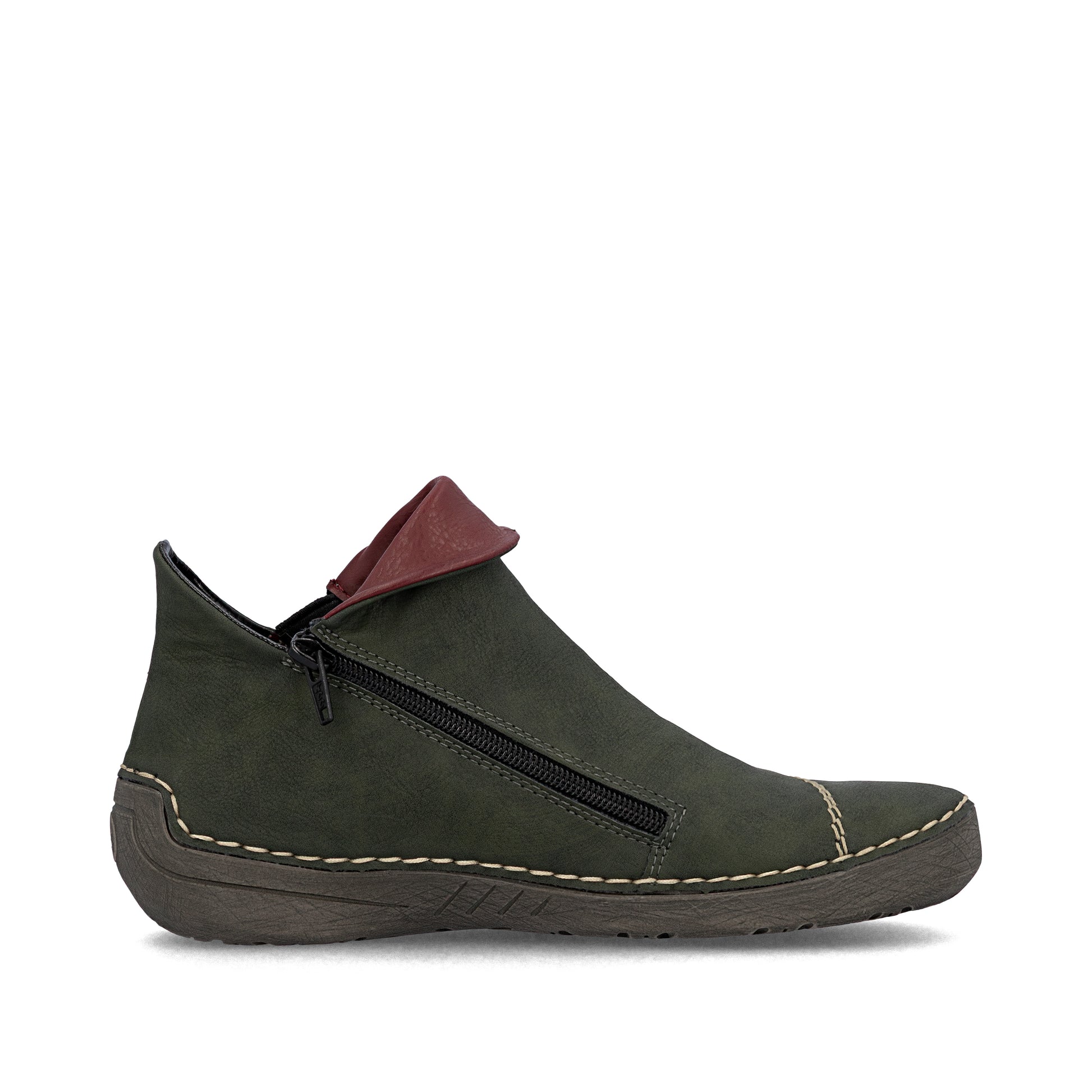 Green Zip Boots for Women | Rieker 72581-54
