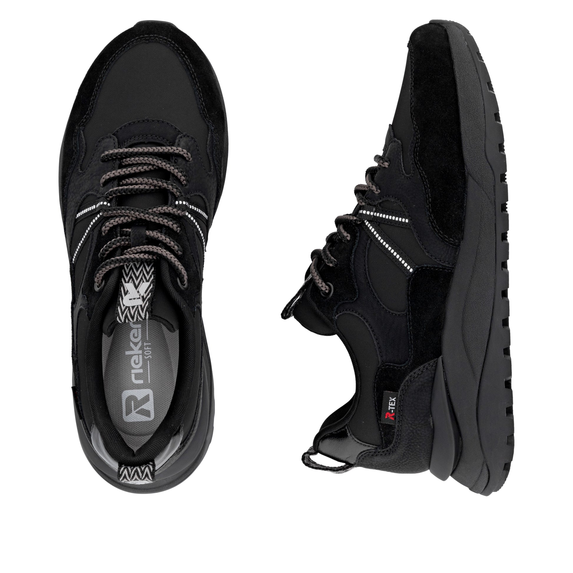 Black Trainers for Women | Rieker Sport W2501-00
