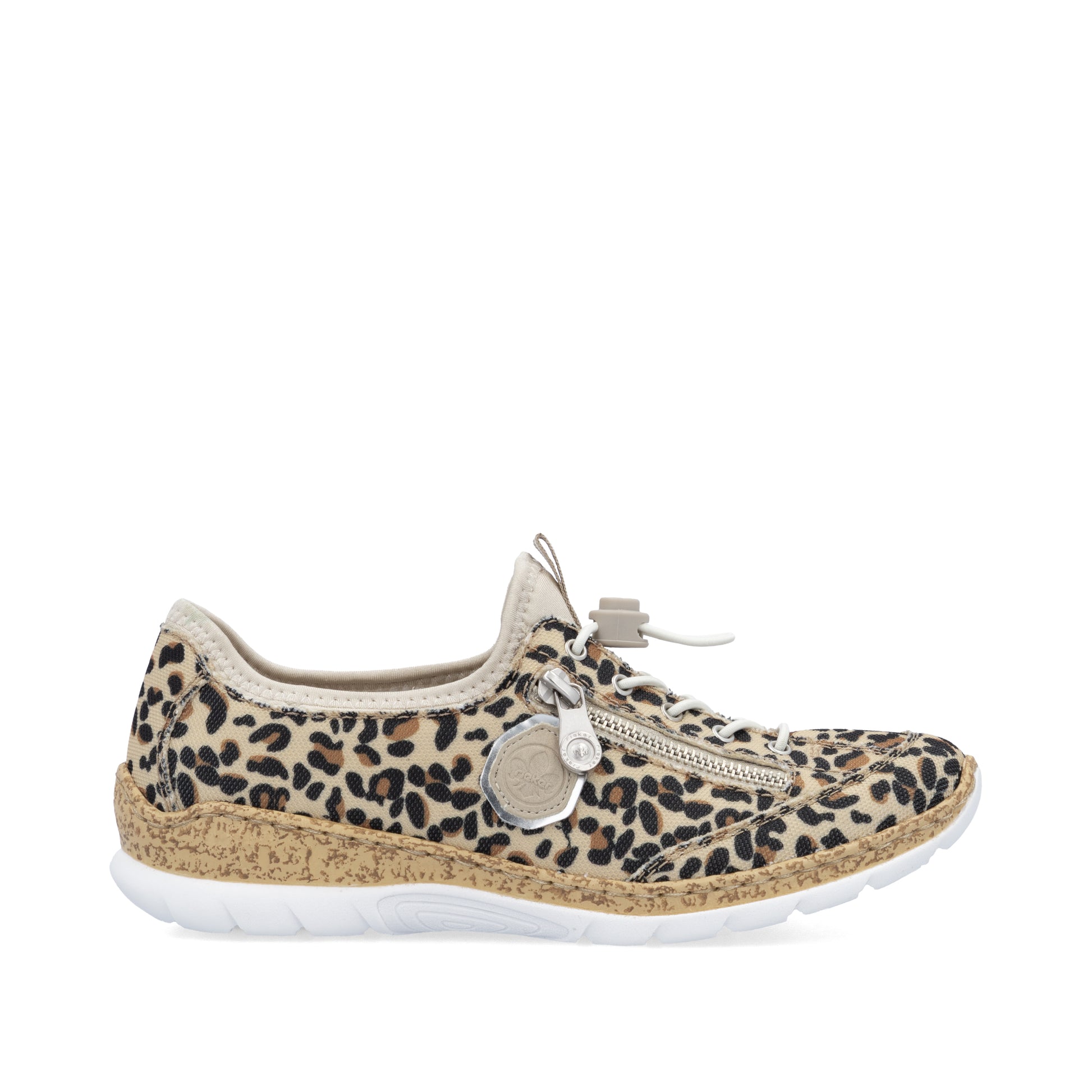 Beige Elasticated Shoes for Women | Rieker N4263-92