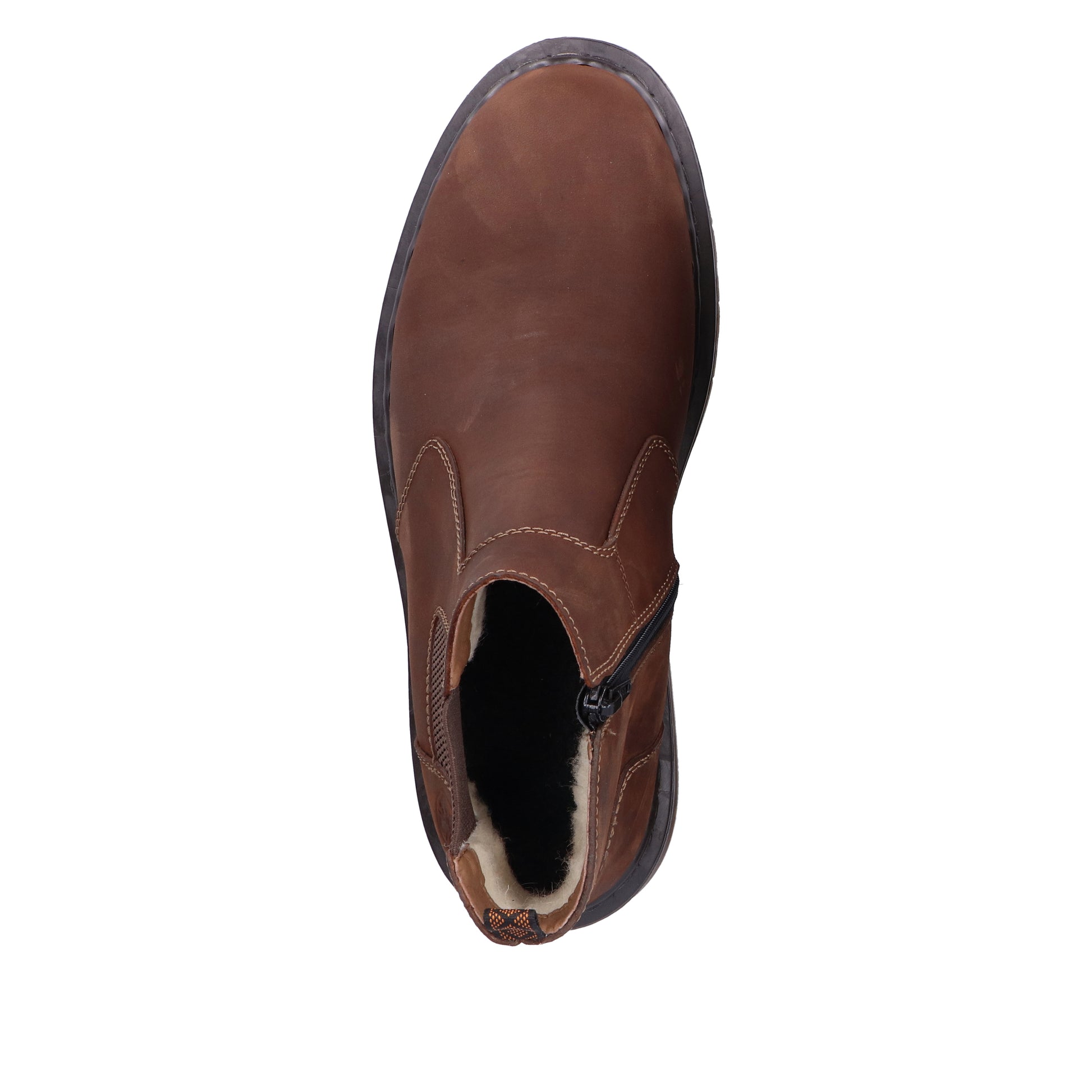 Brown Zip Boots for Men | Rieker 31650-23
