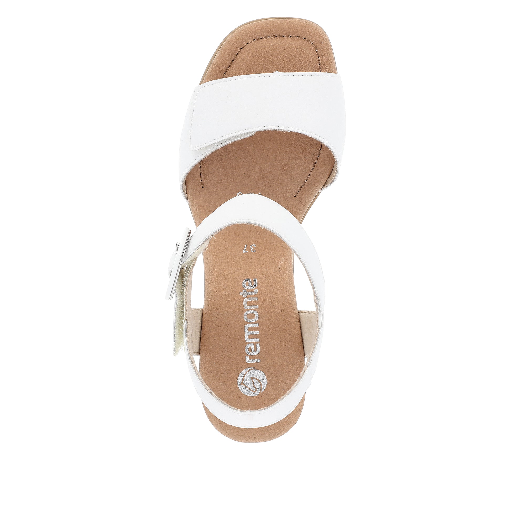 White Hook & Loop Sandals for Women | Remonte D1K51-80
