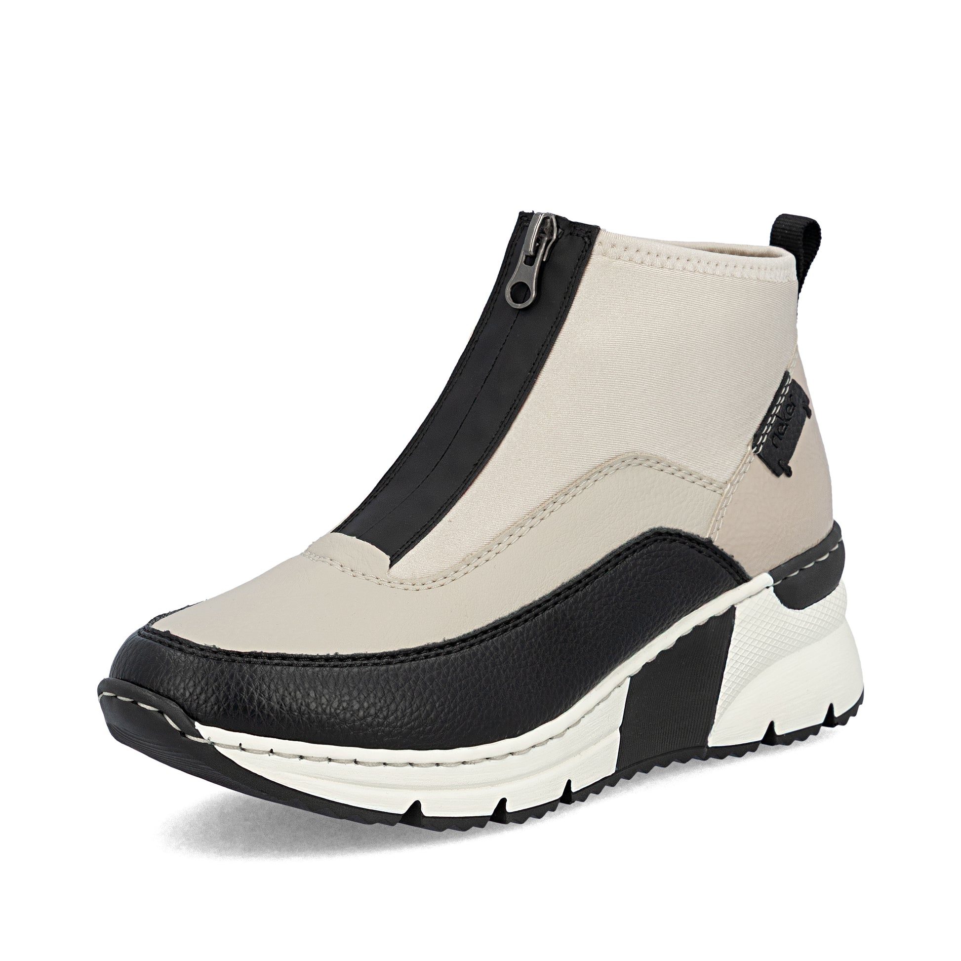 Beige Zip Boots for Women | Rieker N6352-60