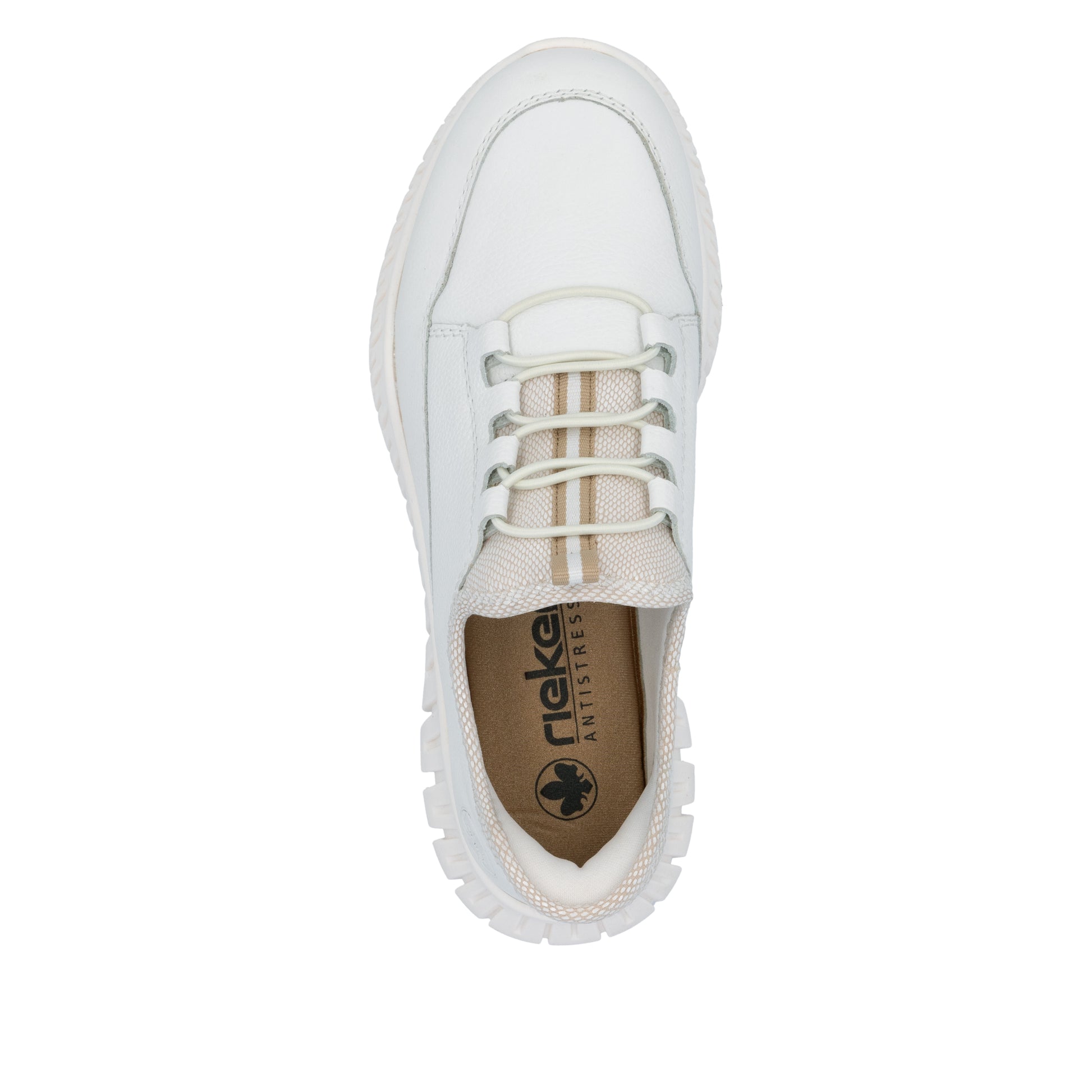 White Elasticated Shoes for Women | Rieker M5357-80