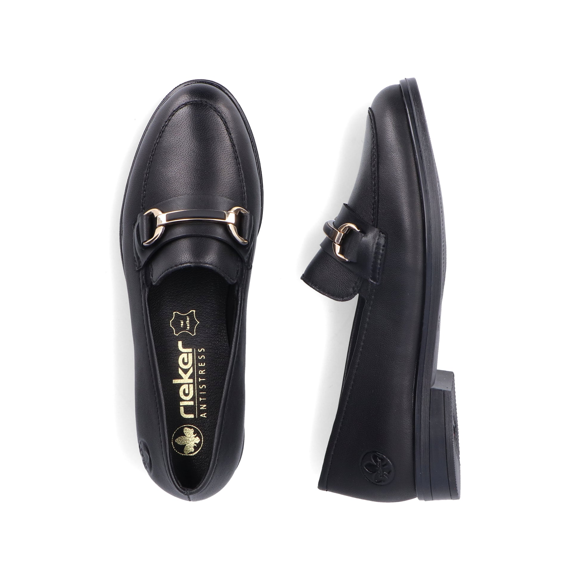 Black Elasticated Shoes for Women | Rieker 46262-01