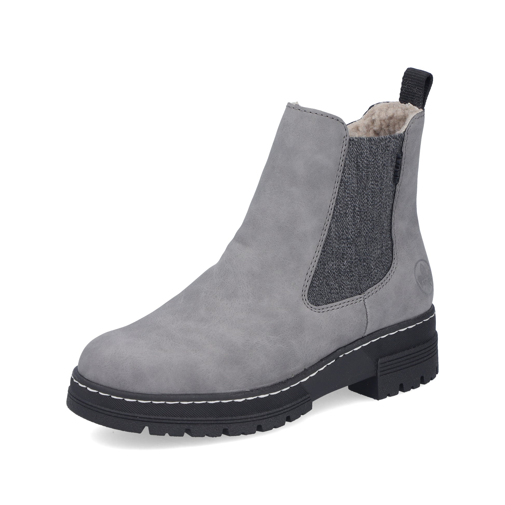 Grey Zip Boots for Women | Rieker 73892-42