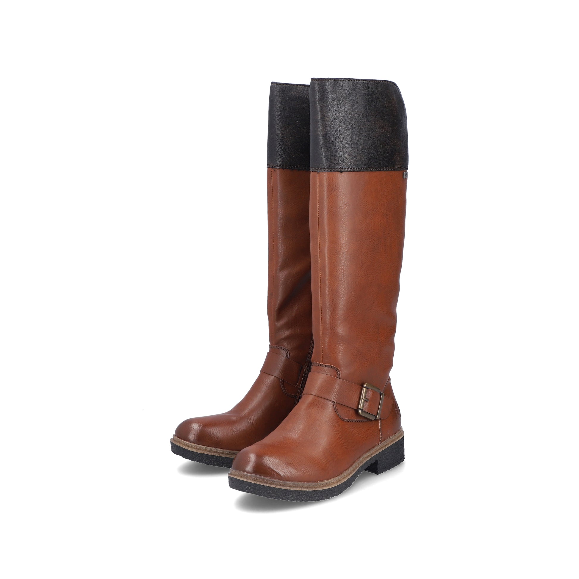 Brown Zip Boots for Women | Rieker Z5092-24