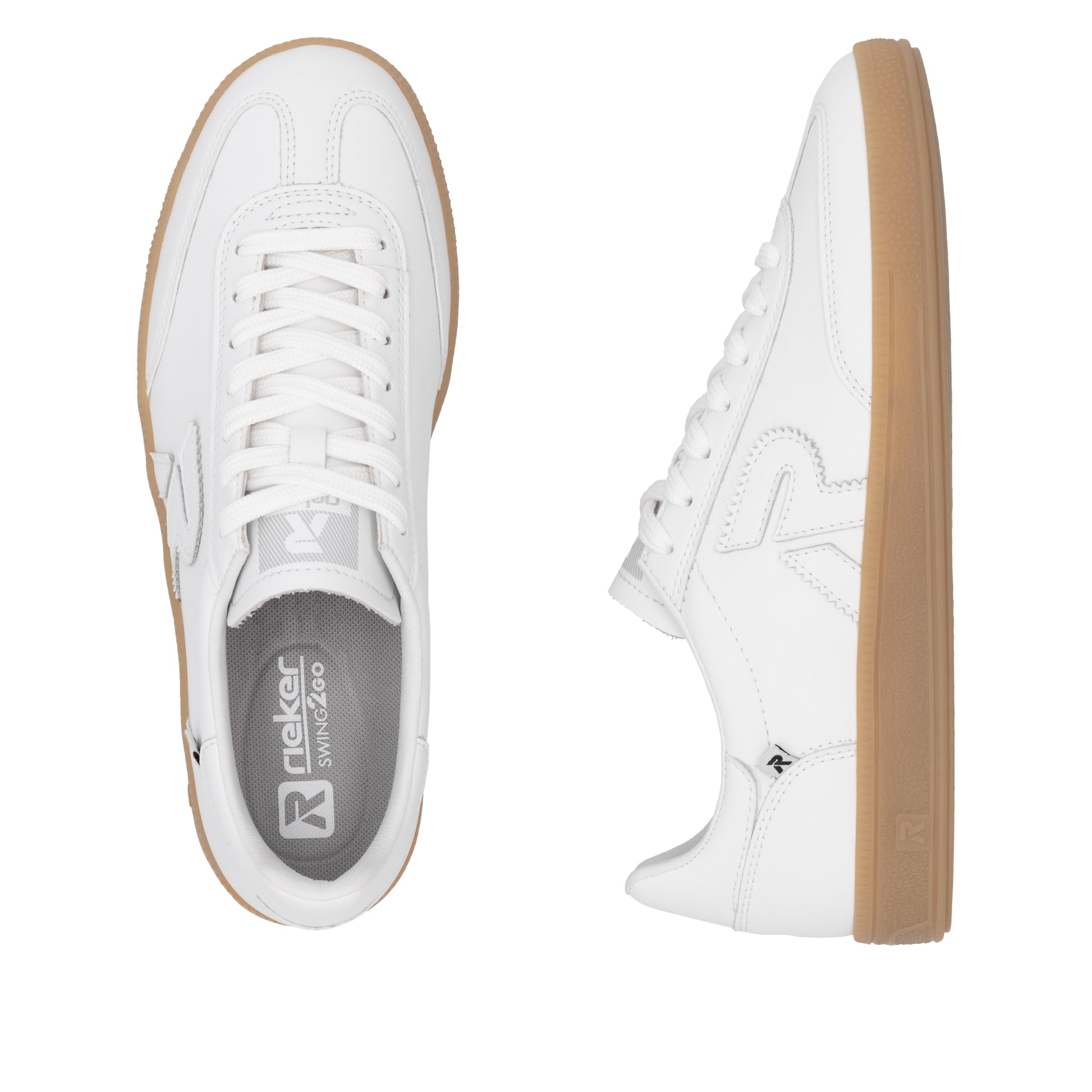 White Elasticated Shoes for Women | Rieker Sport W2200-80