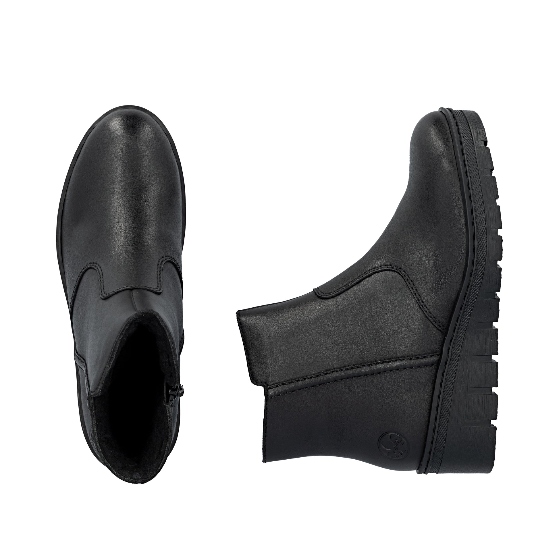 Black Zip Boots for Women | Rieker X9165-01