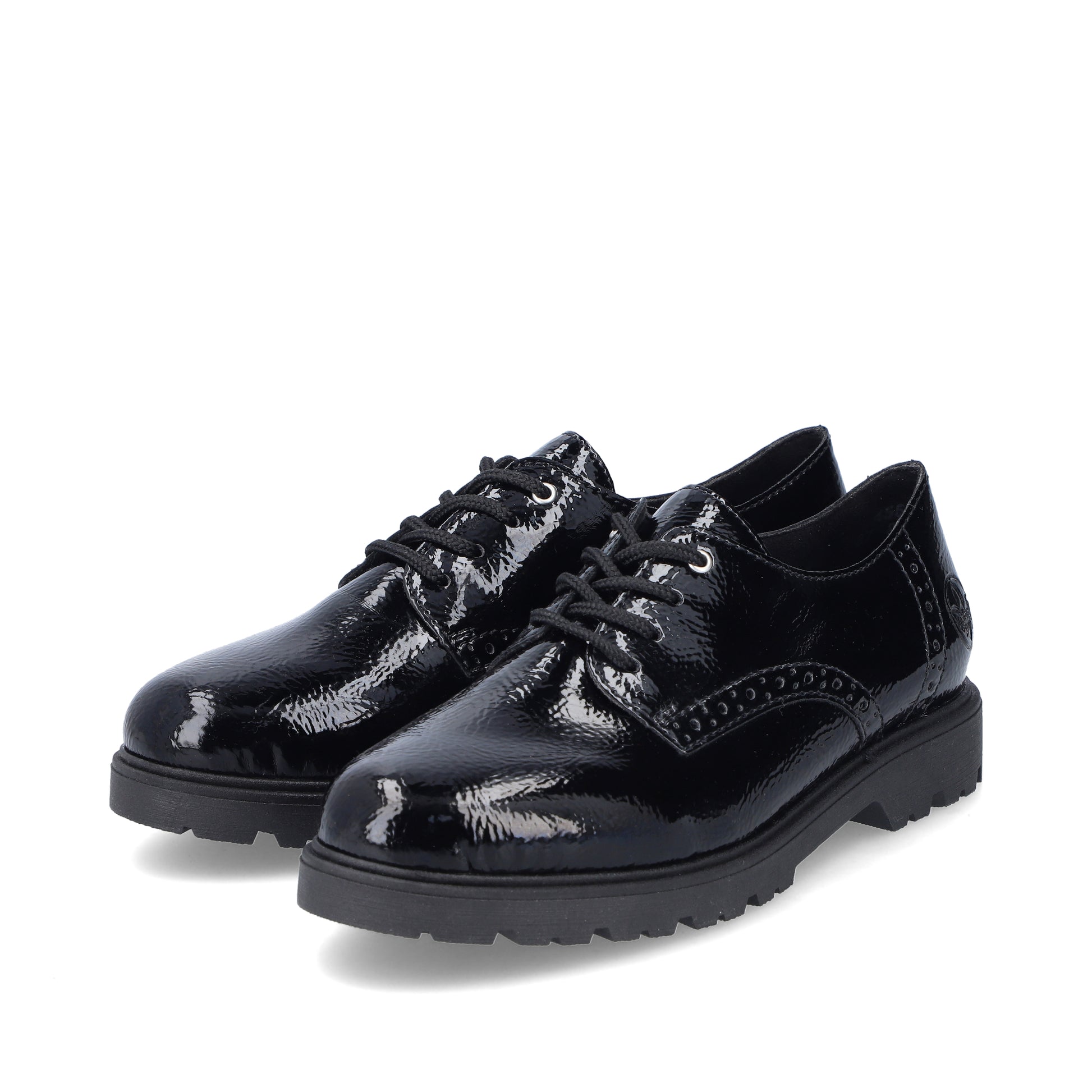 Black Elasticated Shoes for Women | Rieker 45502-00