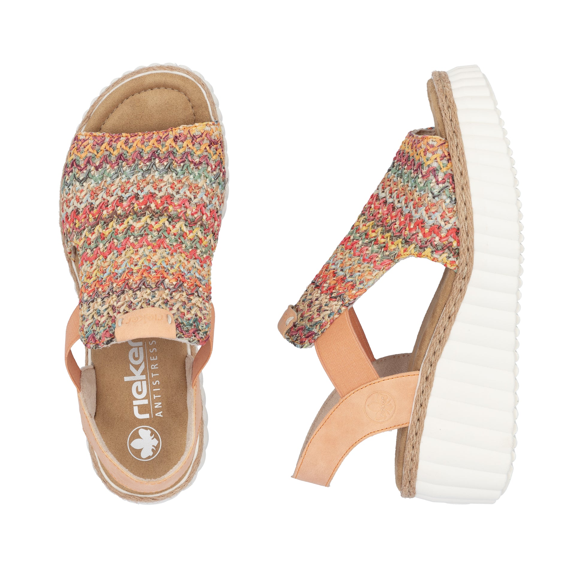 Multi Elasticated Sandals for Women | Rieker 69172-92