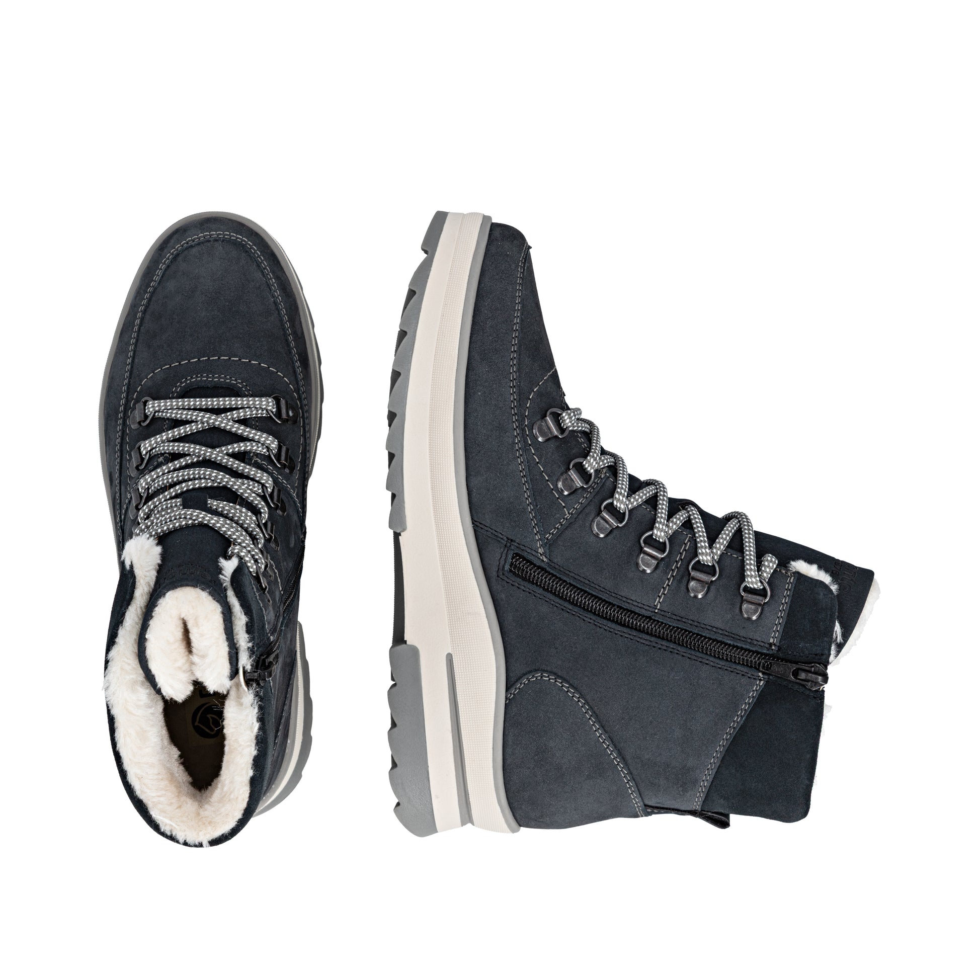 Blue Zip Boots for Women | Remonte D2B74-14