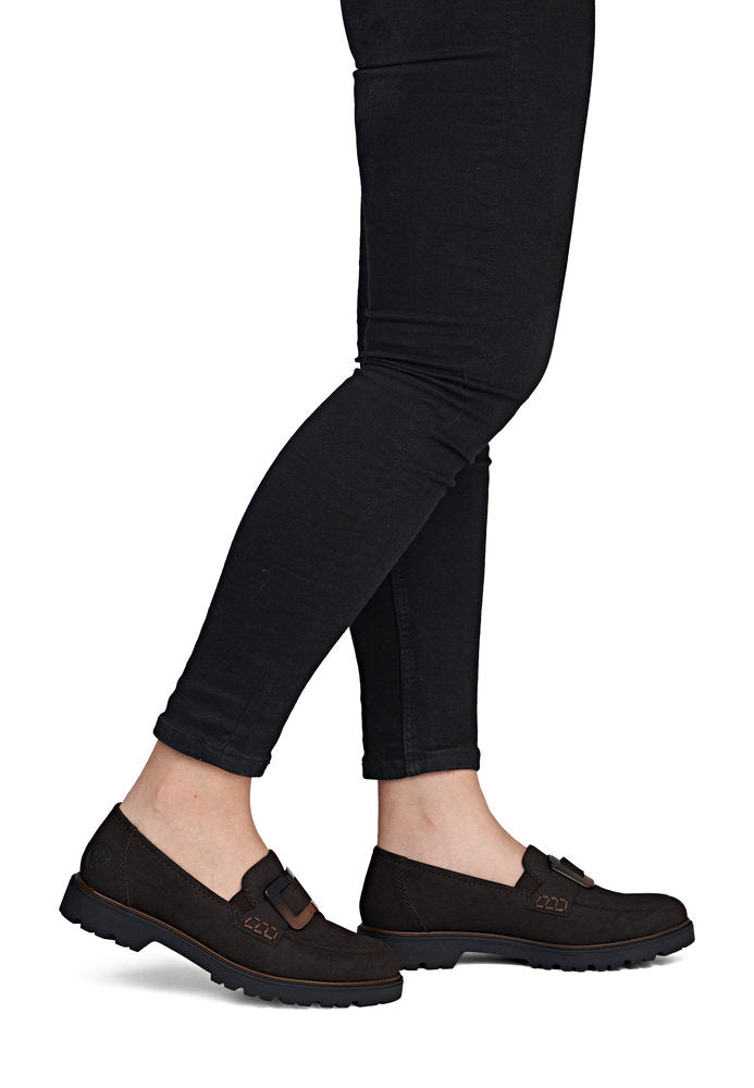 Rieker Women's Brown Loafer Shoe | 45553-25