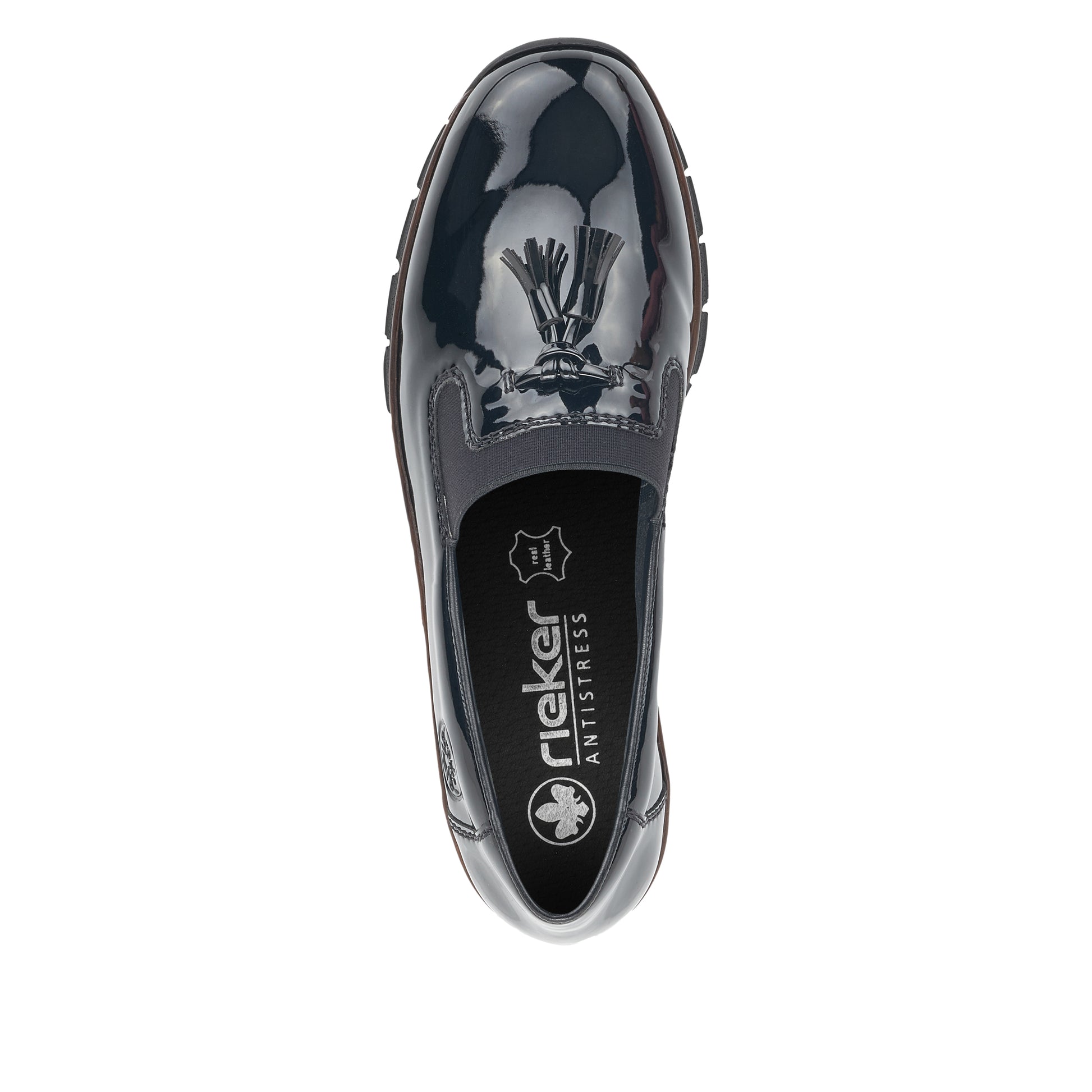 Black Elasticated Shoes for Women | Rieker 53751-00