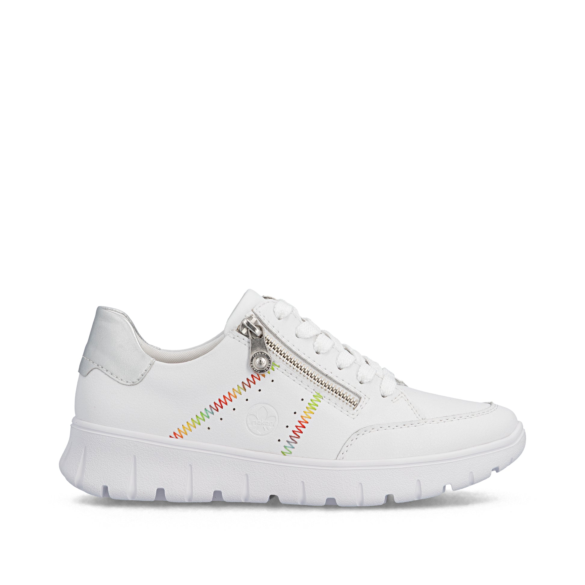 White Zip Shoes for Women | Rieker N1313-80