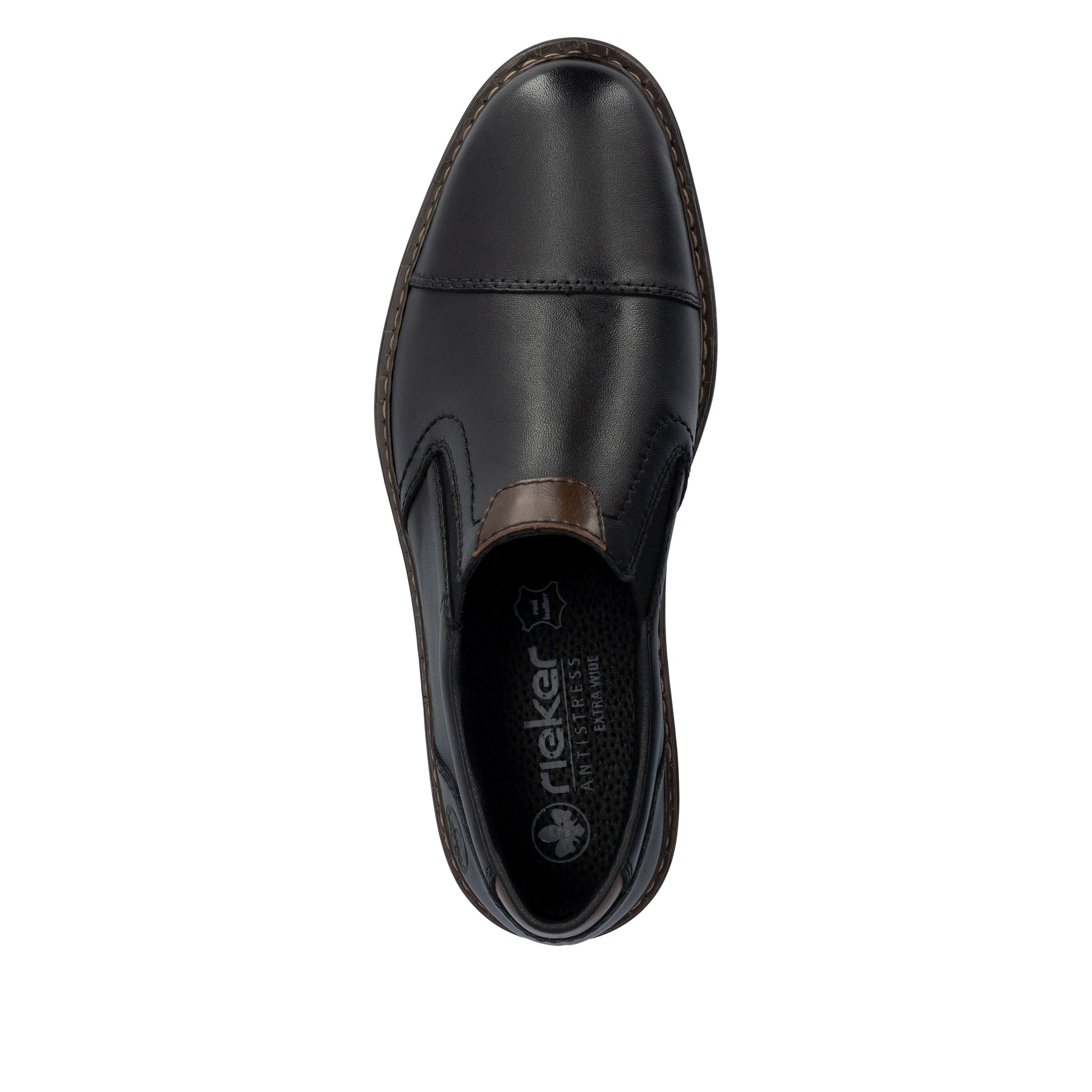 Black Elasticated Shoes for Men | Rieker 17659-00