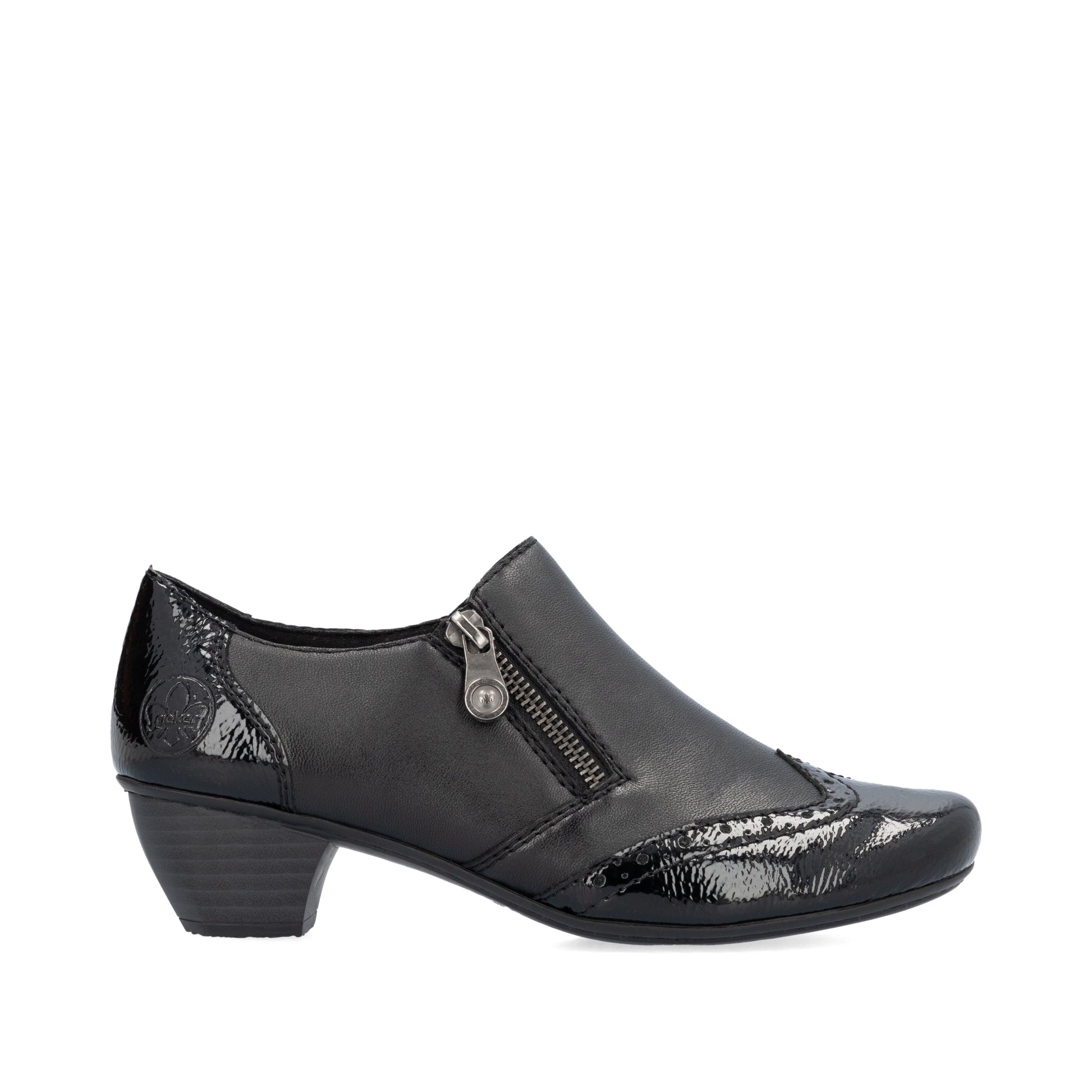 Black Zip Shoes for Women | Rieker 41757-00