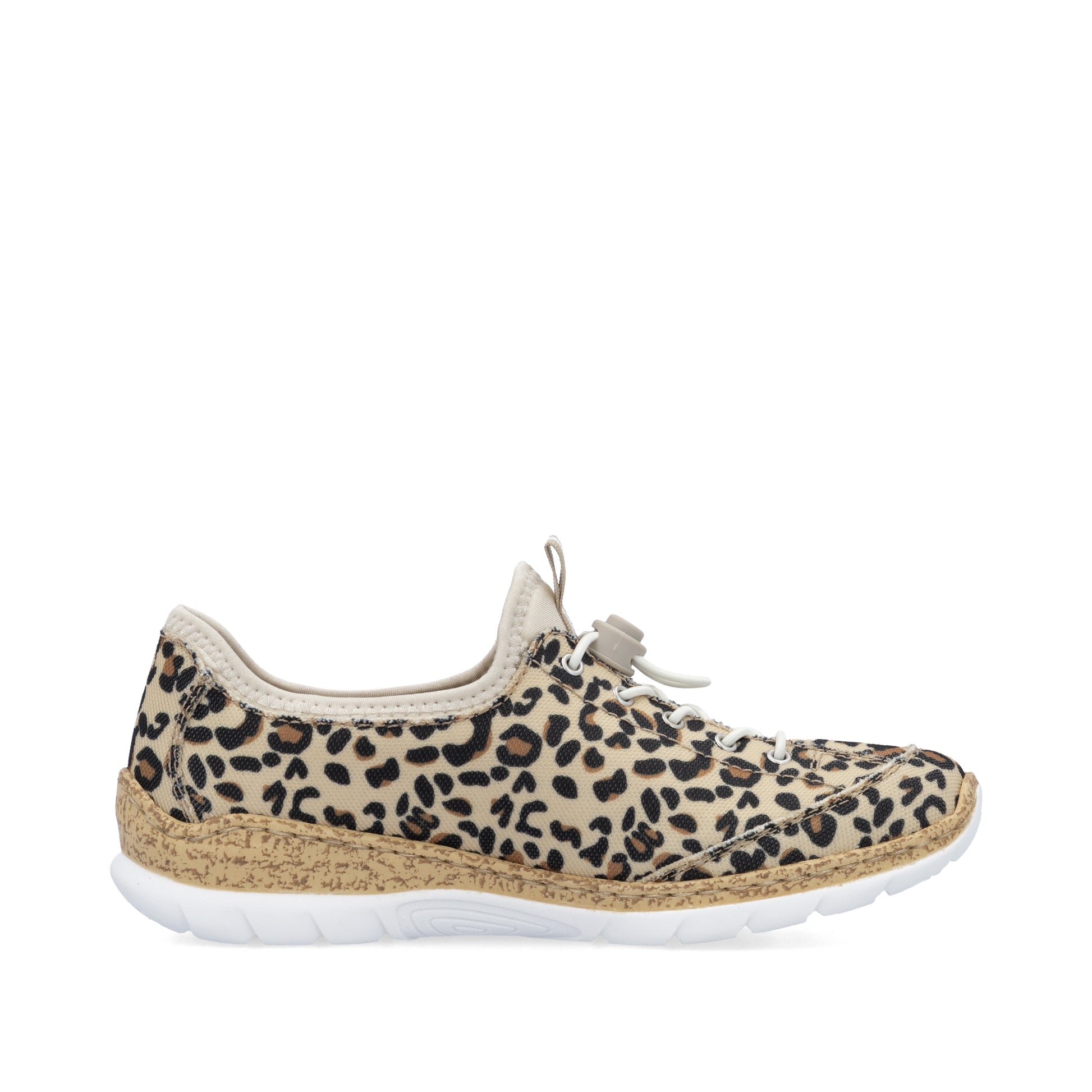 Beige Elasticated Shoes for Women | Rieker N4263-92