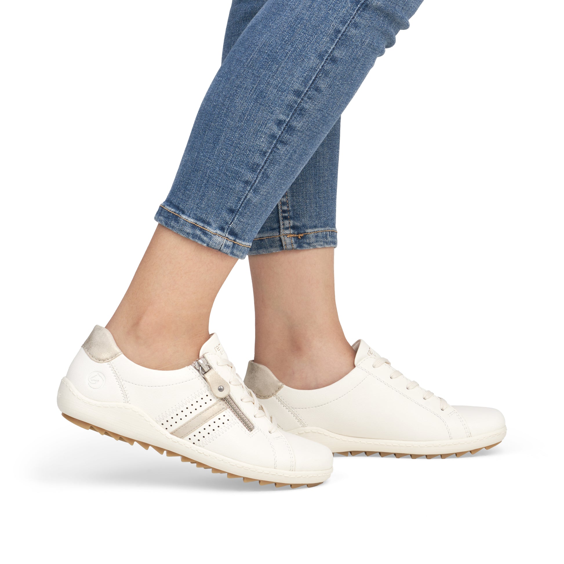 White Zip Shoes for Women | Remonte R1432-80