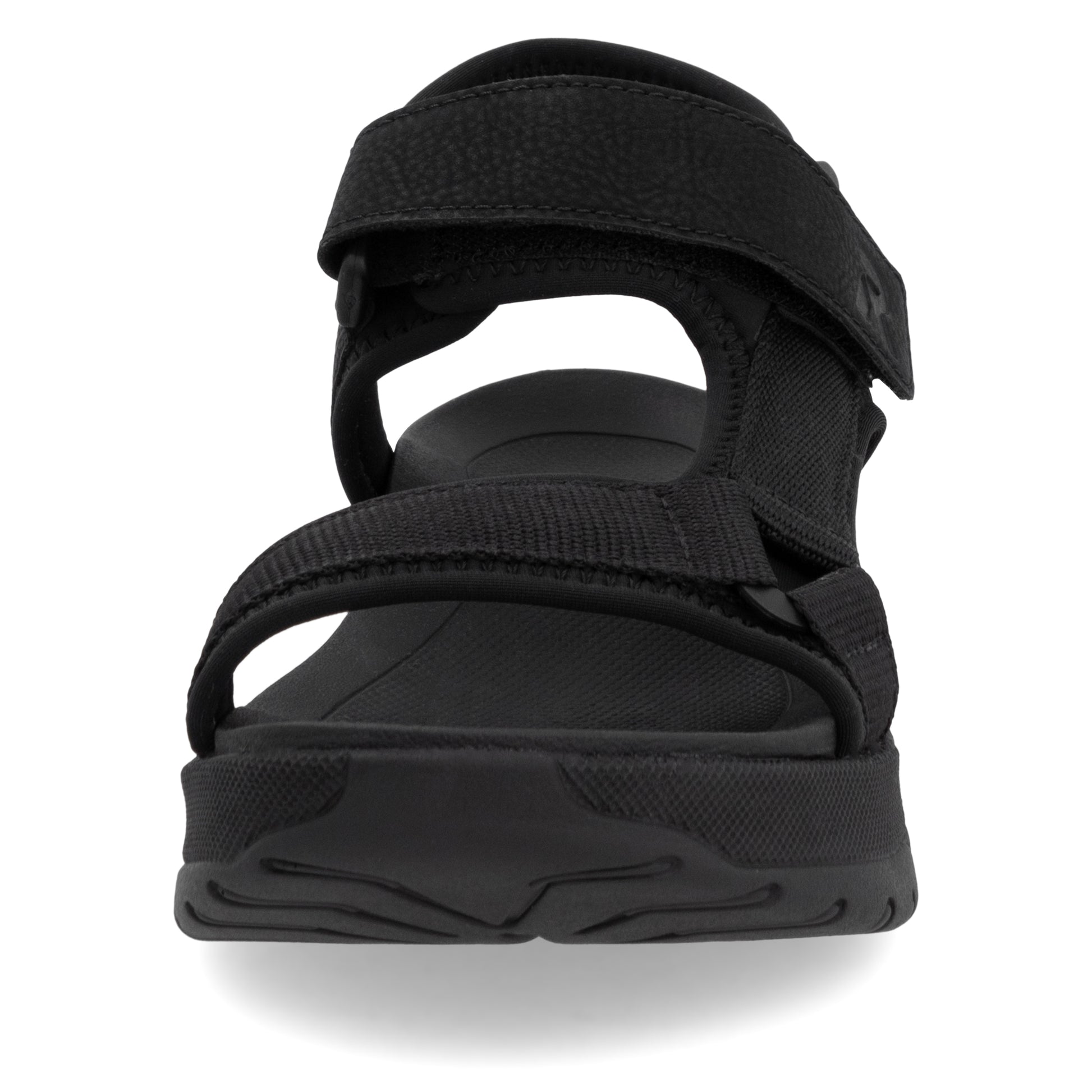 Black Hook & Loop Sandals for Women | Rieker Sport W3151-00