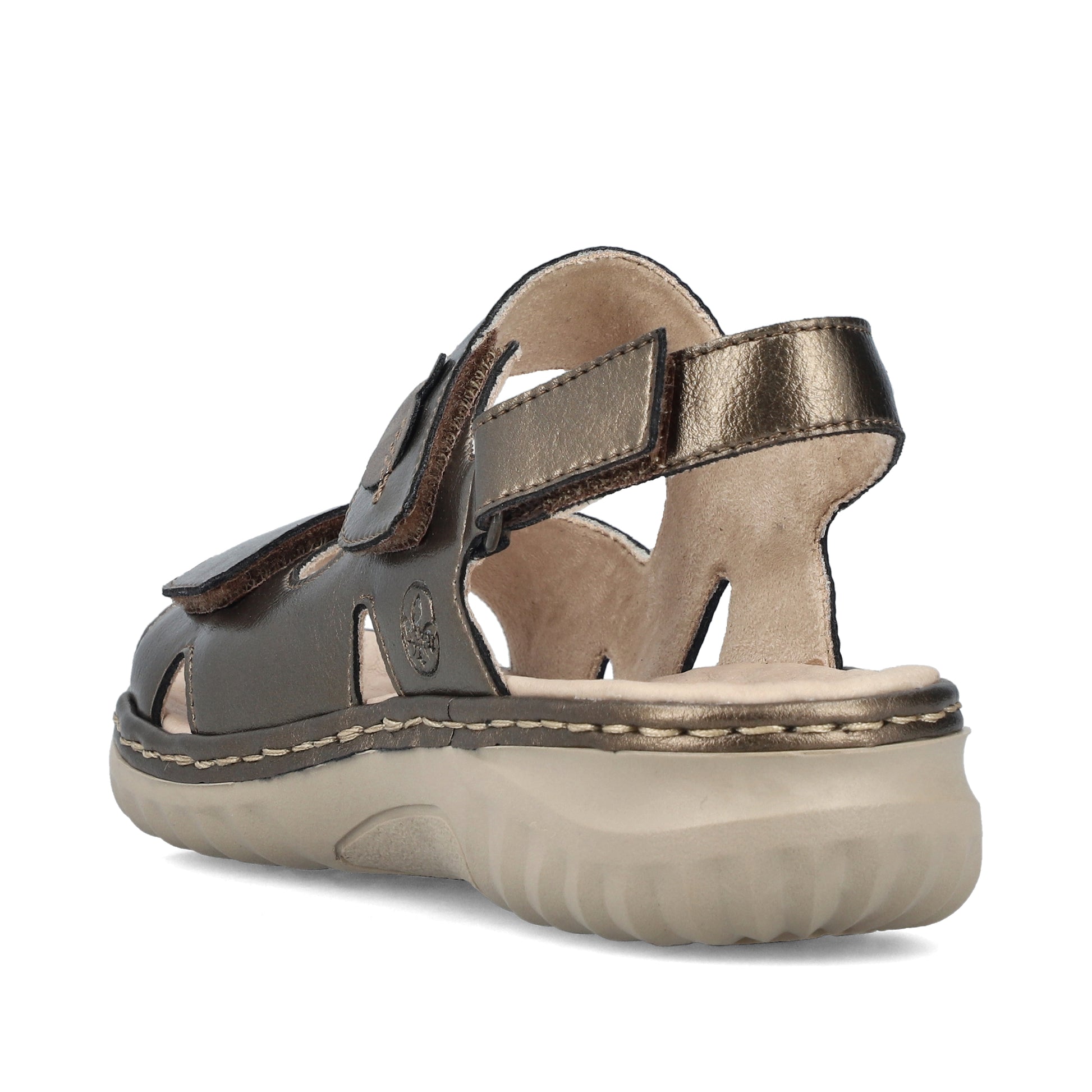 Bronze Hook & Loop Sandals for Women | Rieker 60462-90
