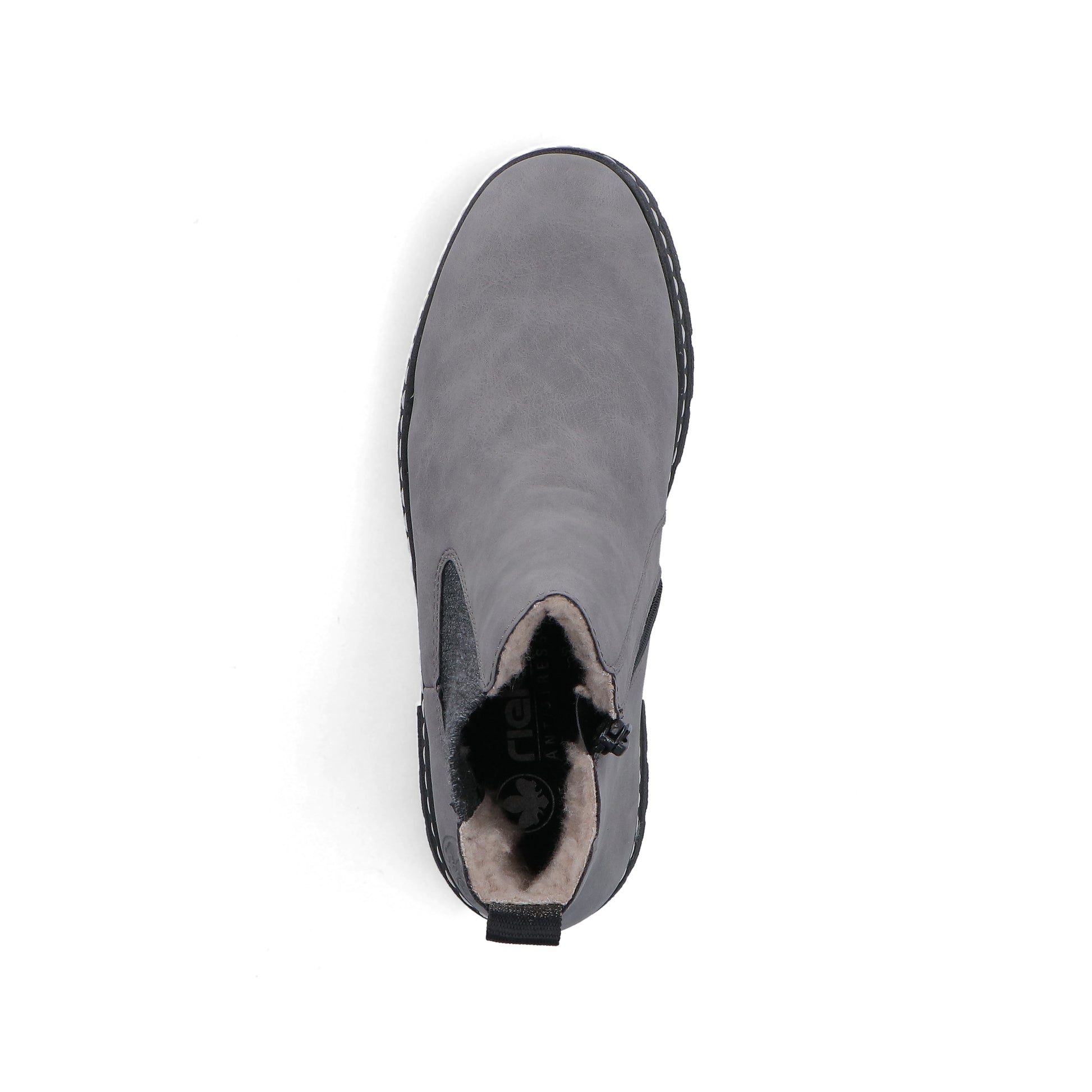 Grey Zip Boots for Women | Rieker 73892-42