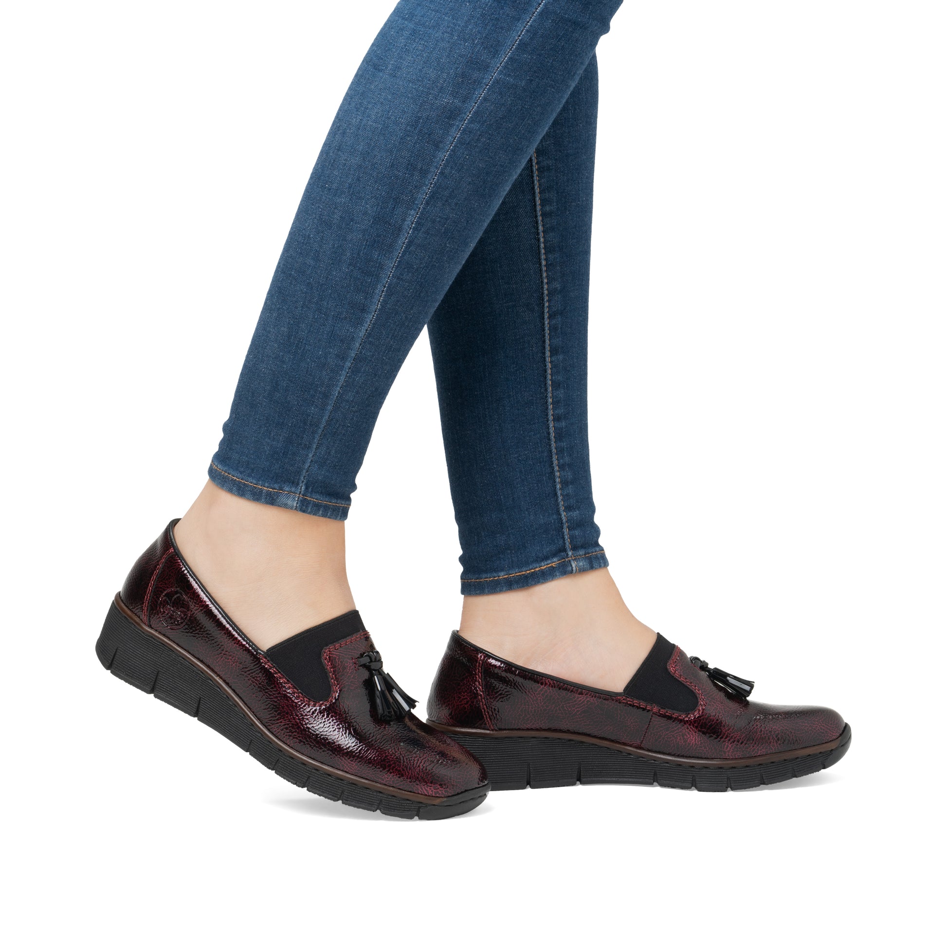 Red Elasticated Shoes for Women | Rieker 53751-35