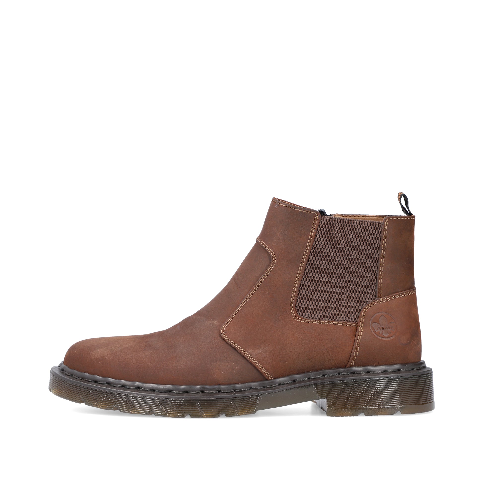 Brown Zip Boots for Men | Rieker 31650-23