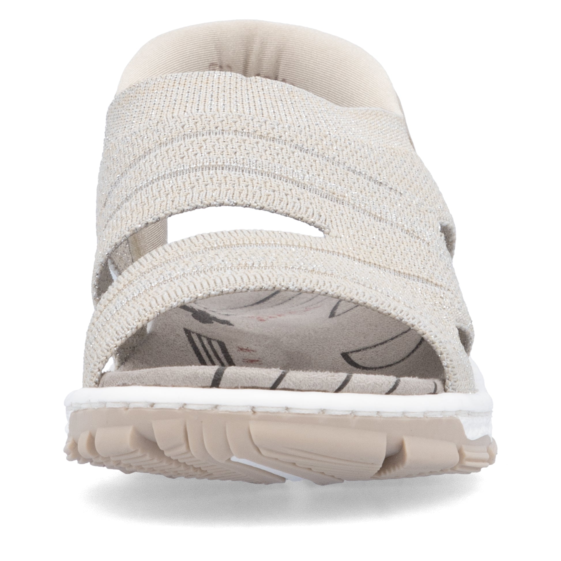 Beige Elasticated Sandals for Women | Rieker 68895-64