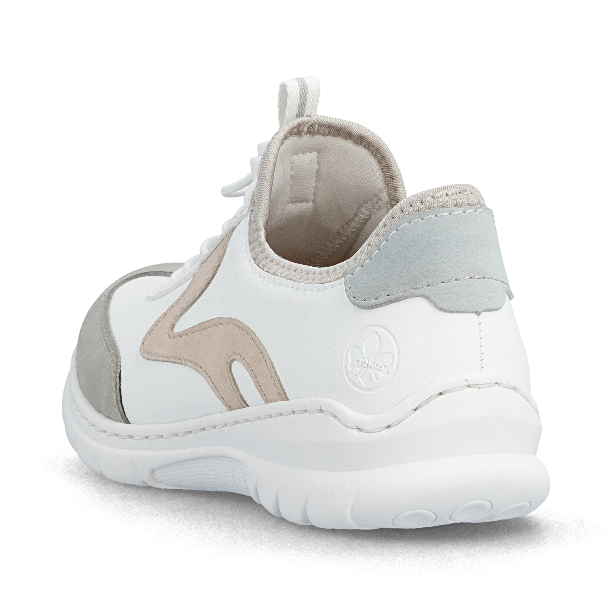 White Elasticated Shoes for Women | Rieker L32G9-80
