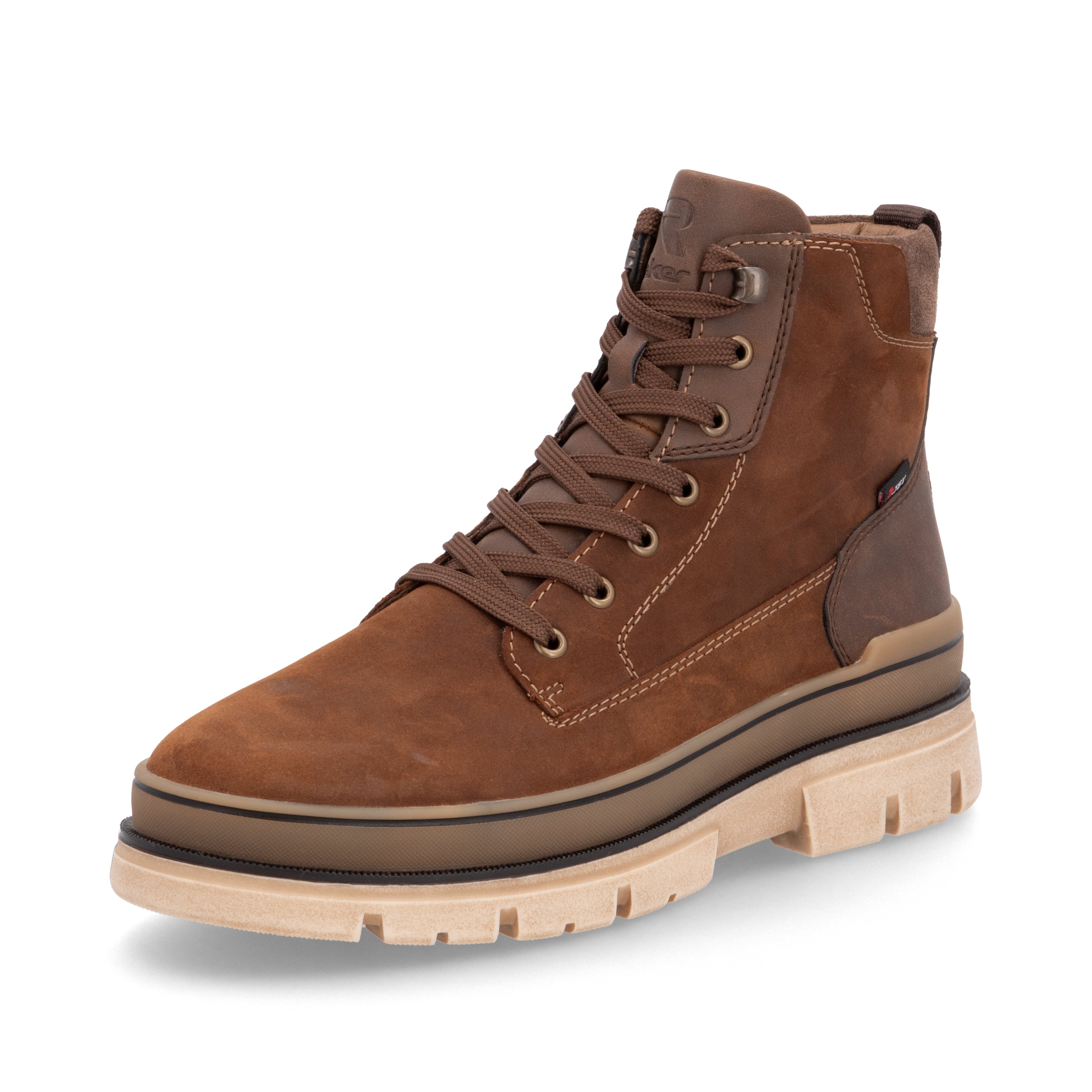 Brown Zip Boots for Men | Rieker Sport U1273-22