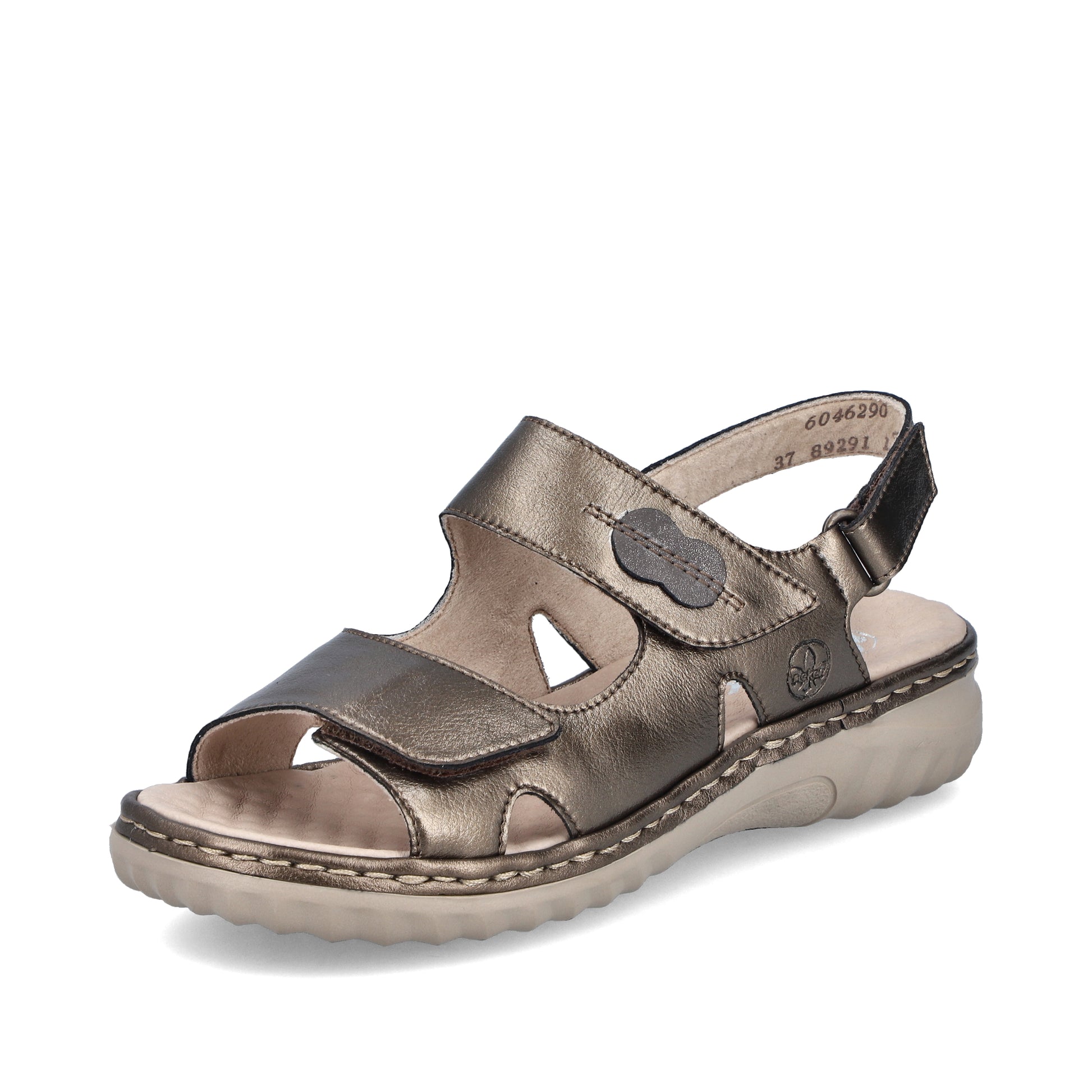 Bronze Hook & Loop Sandals for Women | Rieker 60462-90
