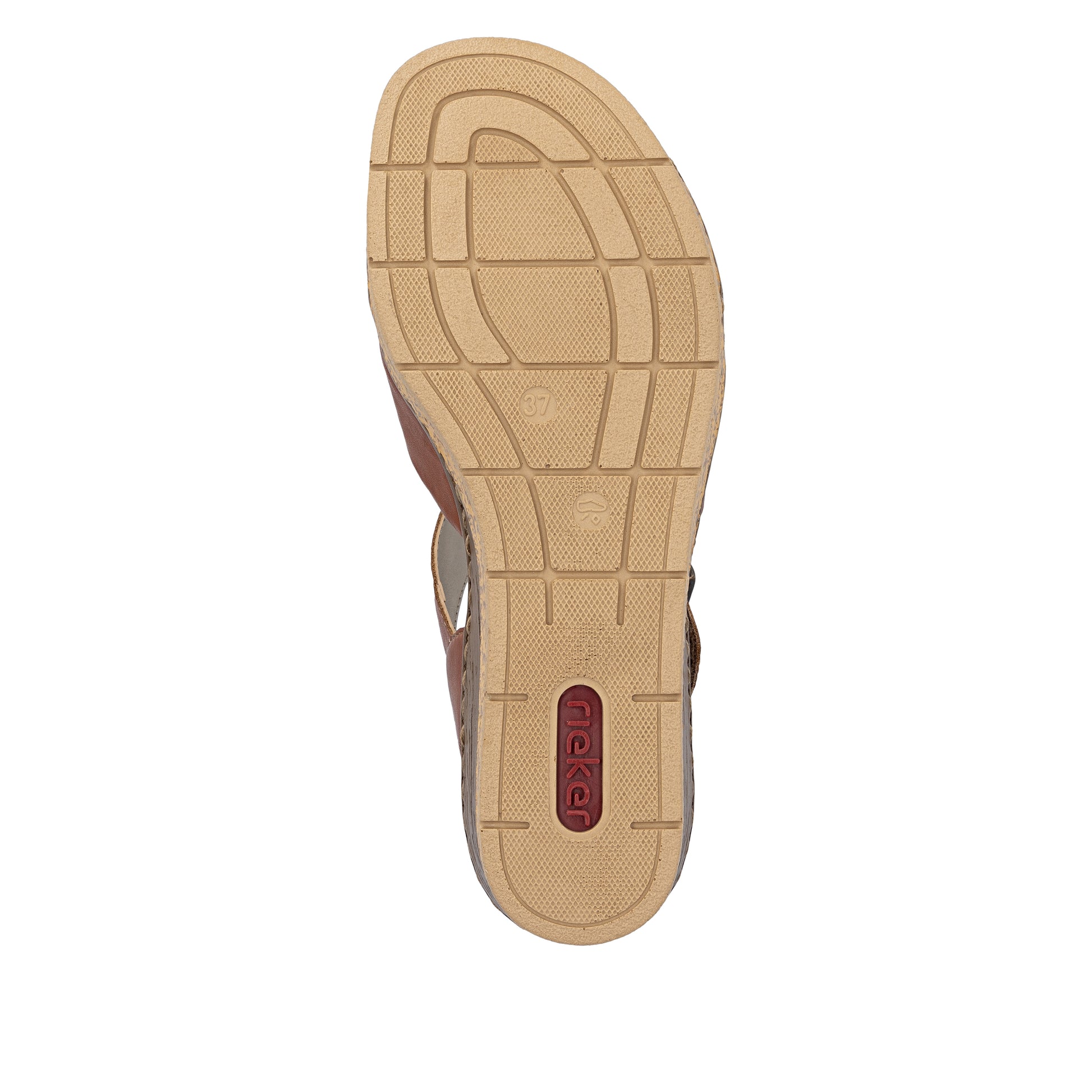 Brown Hook & Loop Sandals for Women | Rieker 63795-22