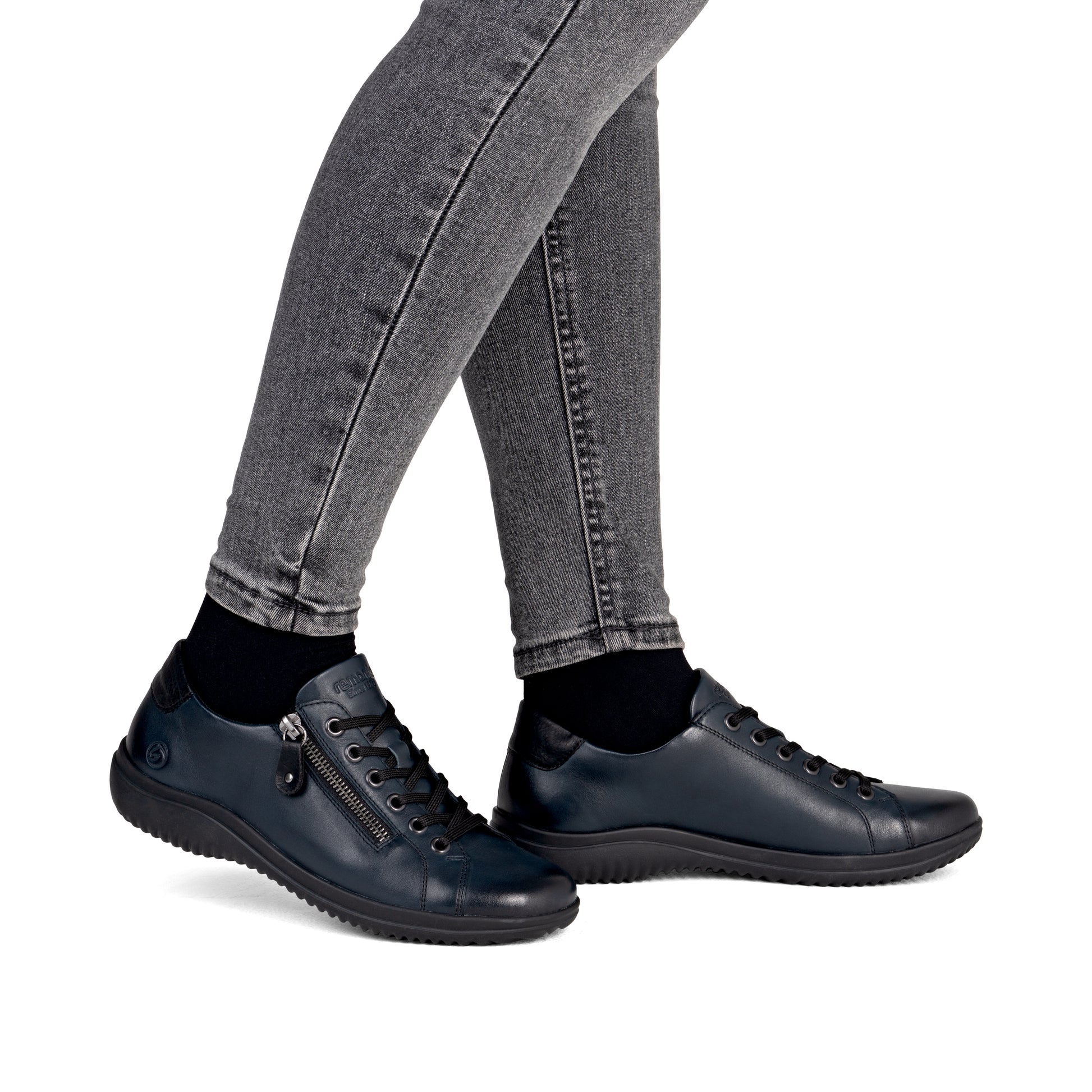 Blue Zip Shoes for Women | Remonte D1E03-14