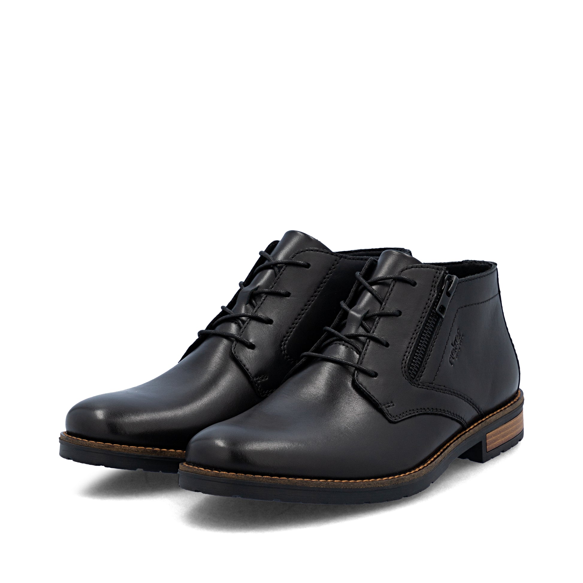 Black Zip Boots for Men | Rieker 14609-00