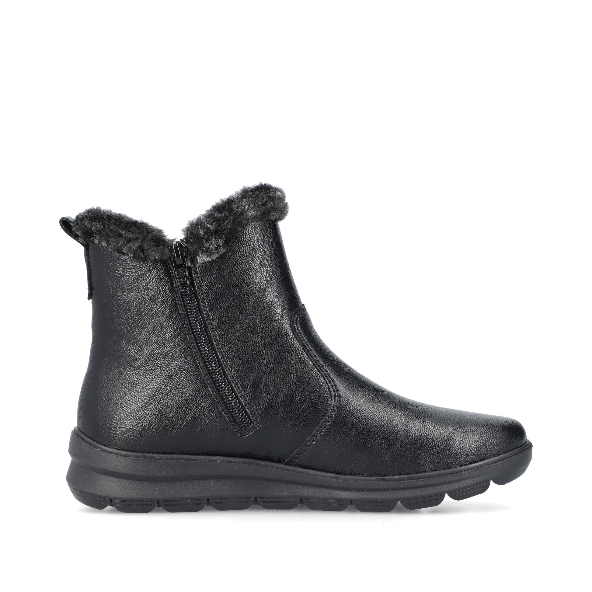 Black Zip Boots for Women | Rieker Z0061-00