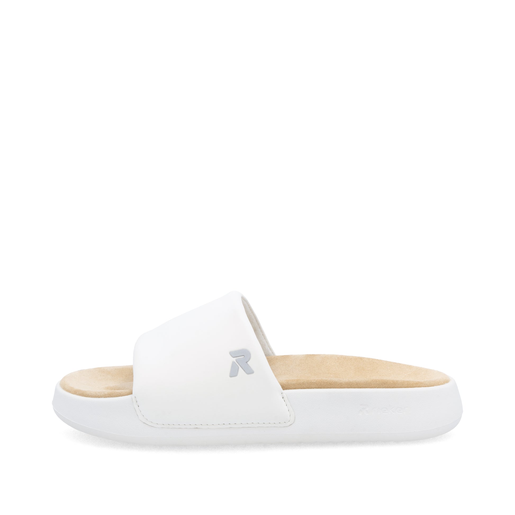 White Slip-On Sandals for Women | Rieker Sport W3250-80