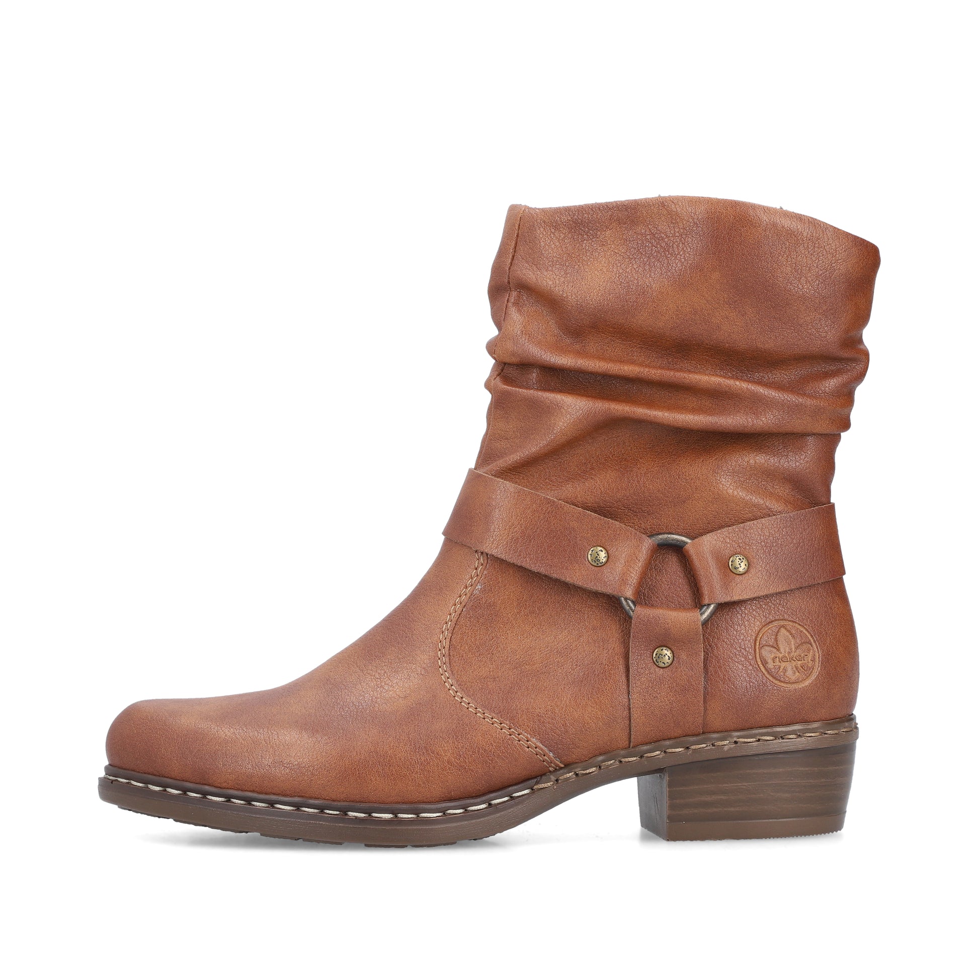 Brown Zip Boots for Women | Rieker Y0850-24