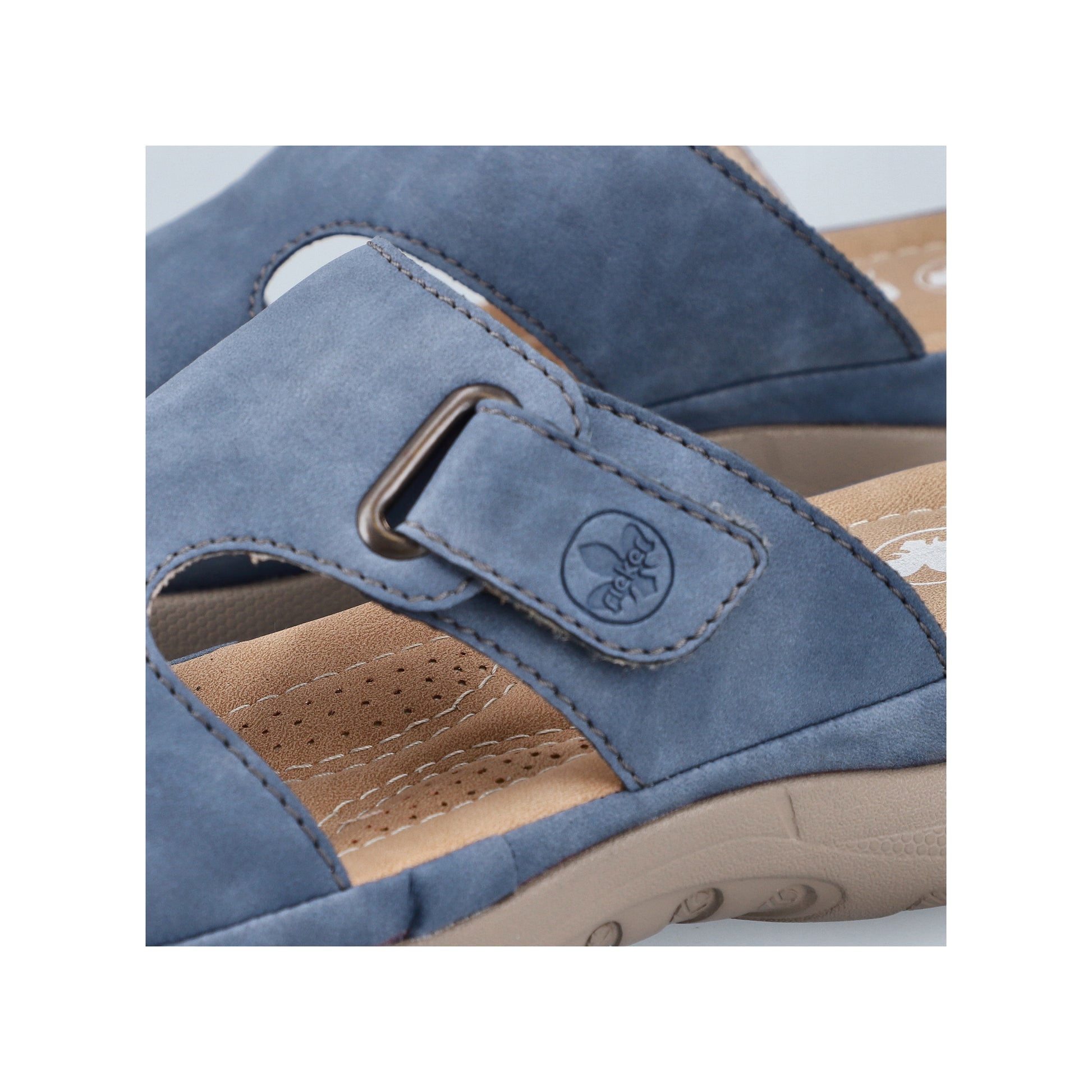 Blue Hook & Loop Sandals for Women | Rieker 64806-10