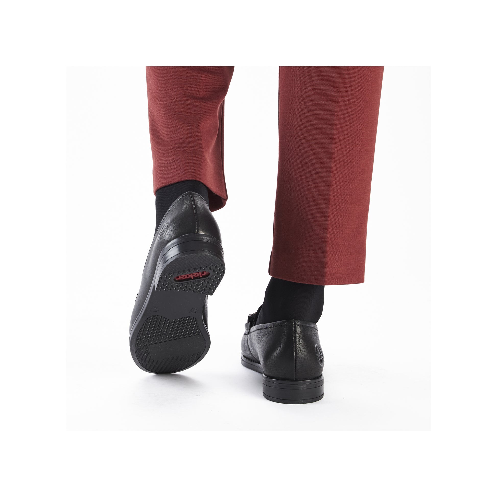 Black Elasticated Shoes for Women | Rieker 46262-01