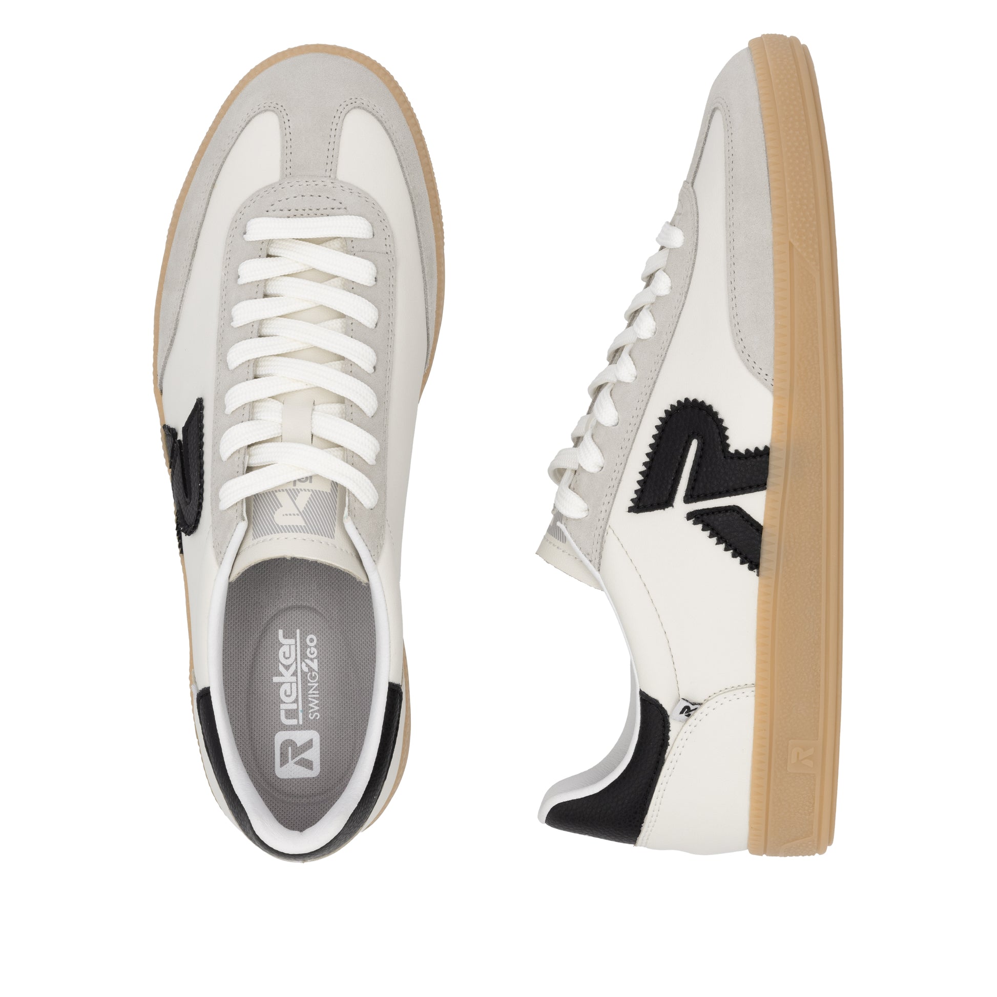 White Elasticated Shoes for Men | Rieker Sport U2200-83