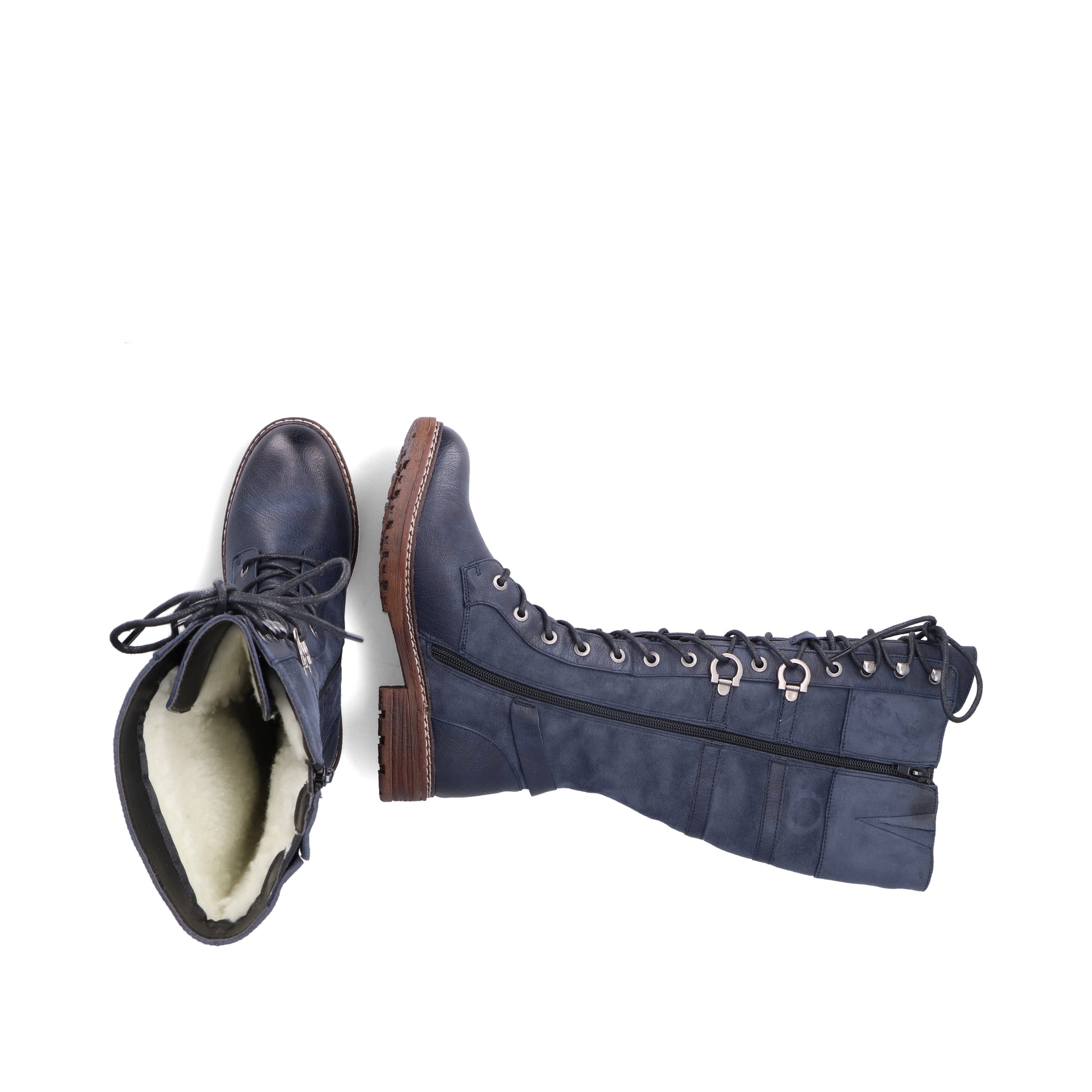 Blue Zip Boots for Women | Rieker 94732-14