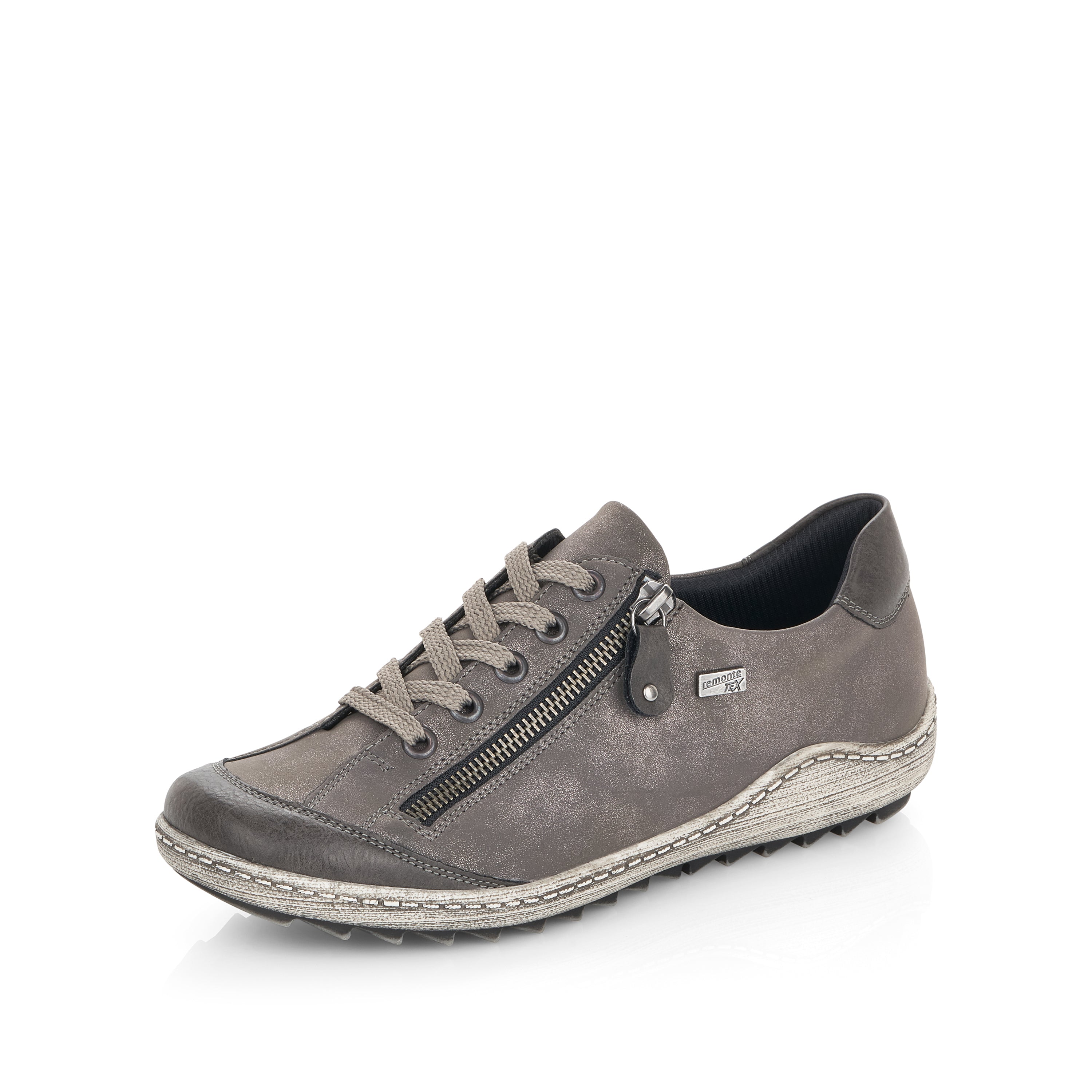 Grey Zip Shoes for Women | Remonte R1402-44