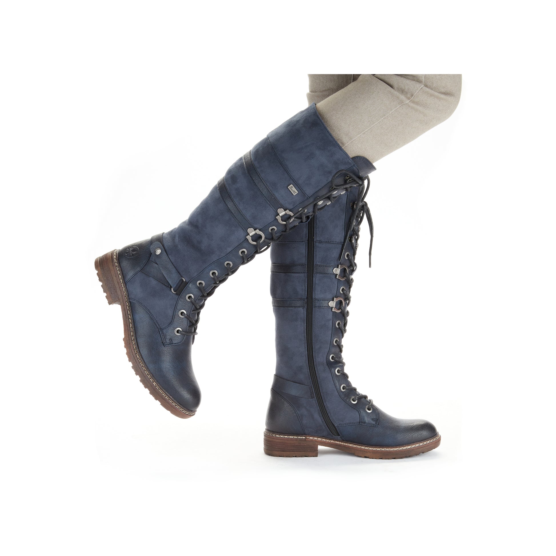 Blue Zip Boots for Women | Rieker 94732-14